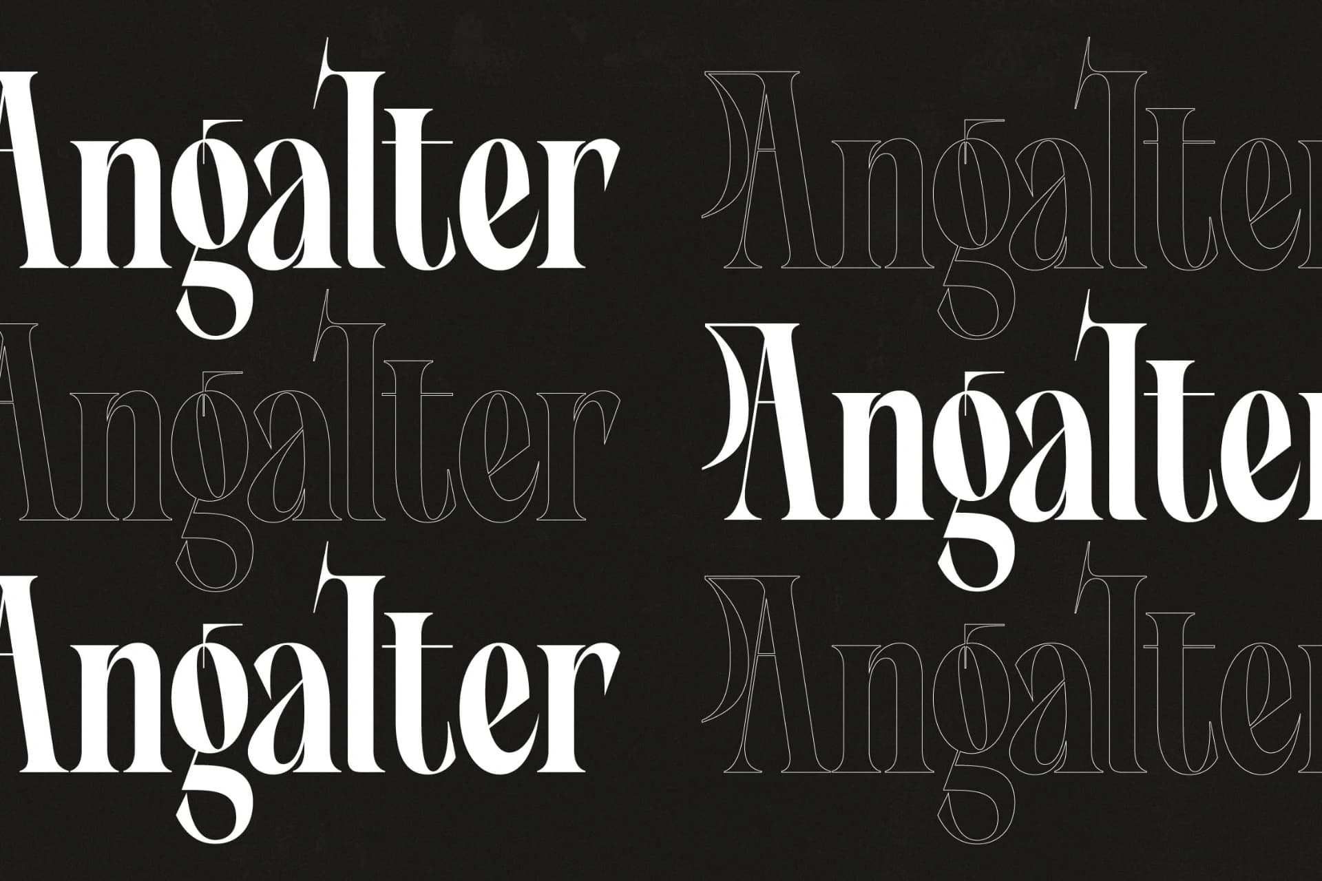 Preview 15 for Angalter - Modern Display Font