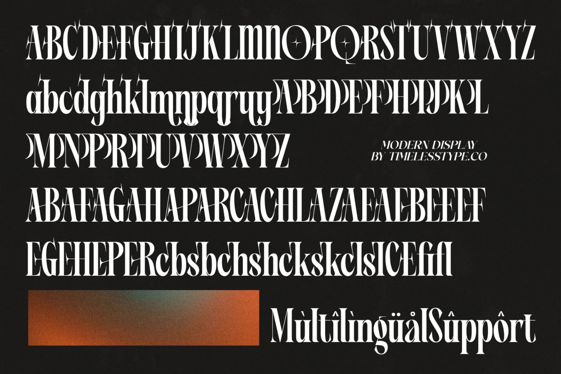 Preview 19 for Angalter - Modern Display Font