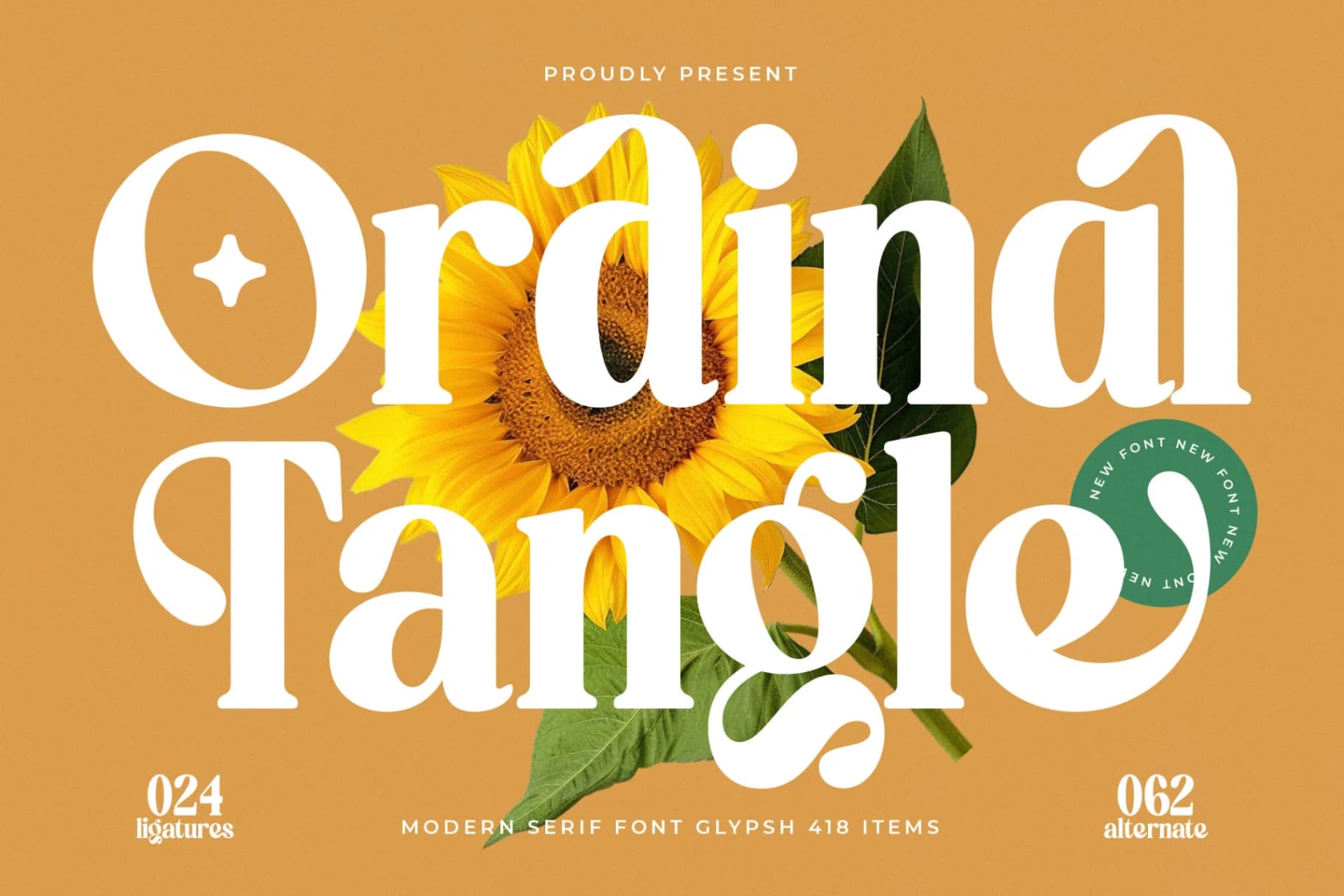 Preview of Ordinal Tangle - Modern Serif Font font