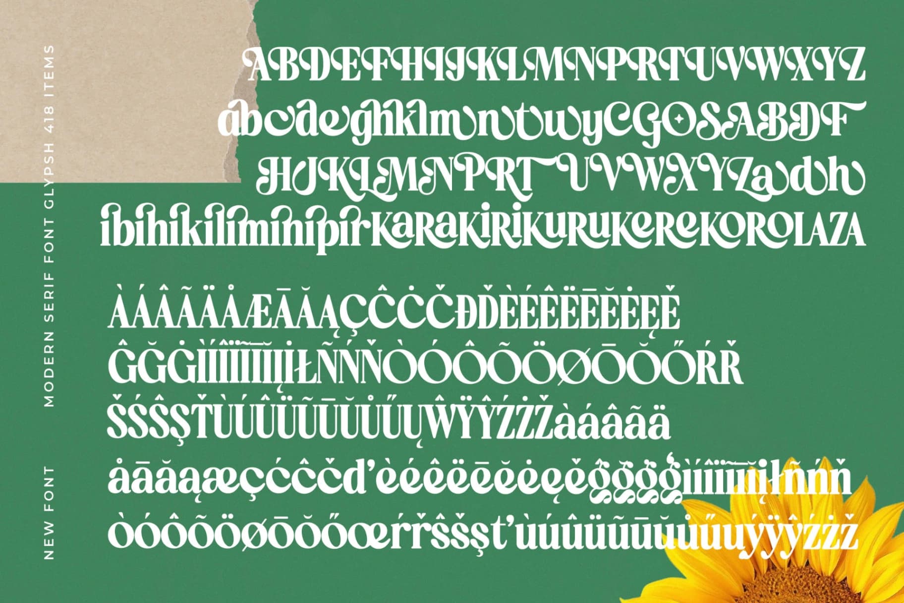 Preview 19 for Ordinal Tangle - Modern Serif Font