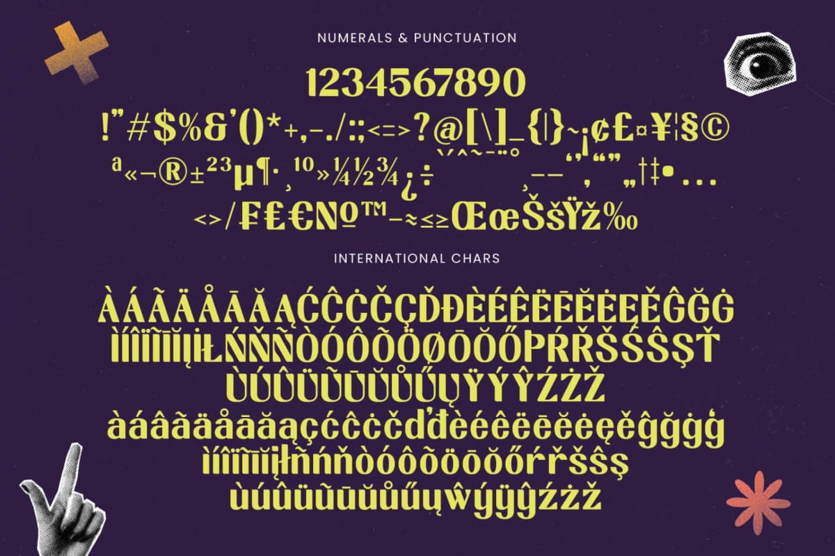 Break Noise - Bold Sans Display font preview 19