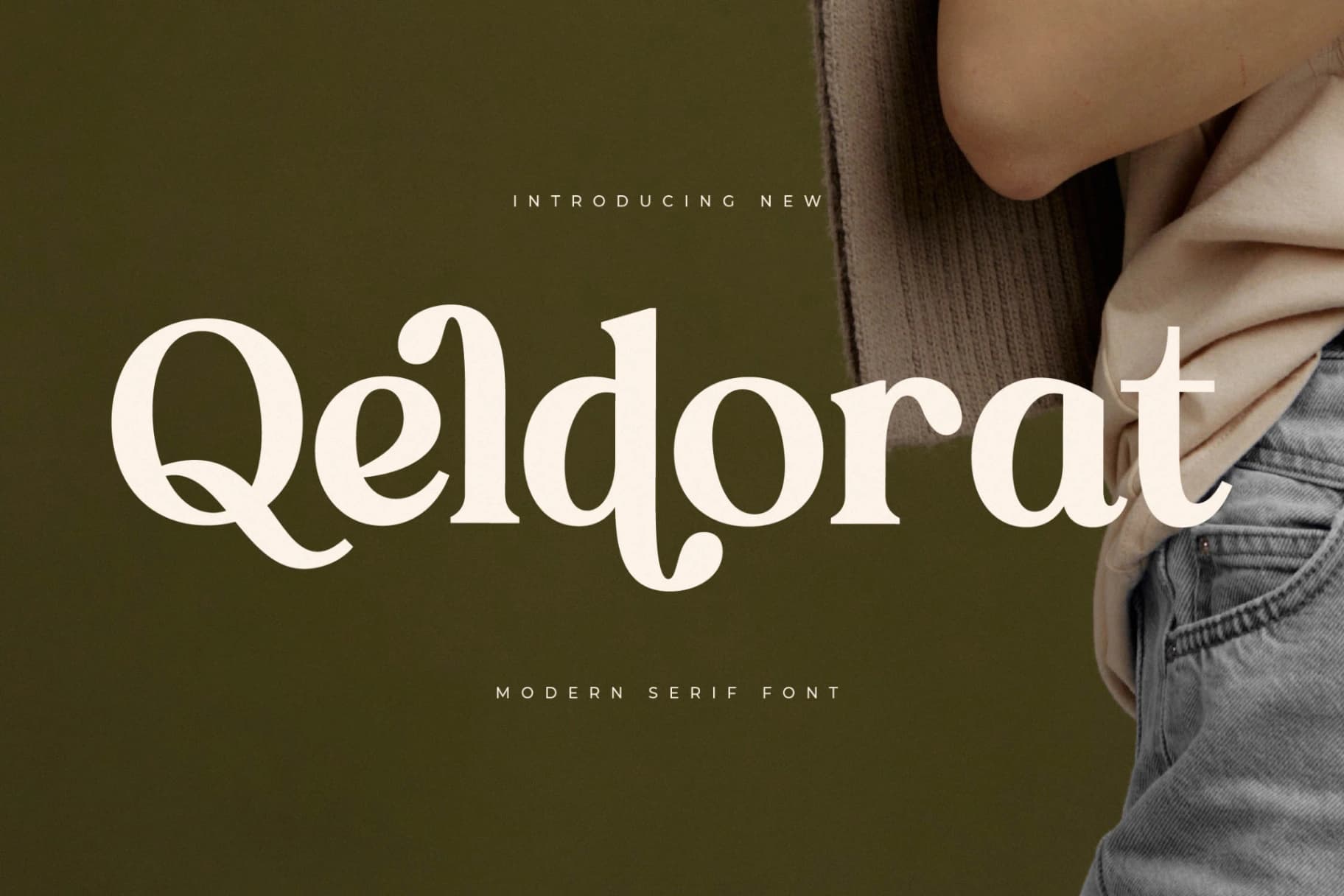 Preview of Qeldorat – Modern Serif Font font