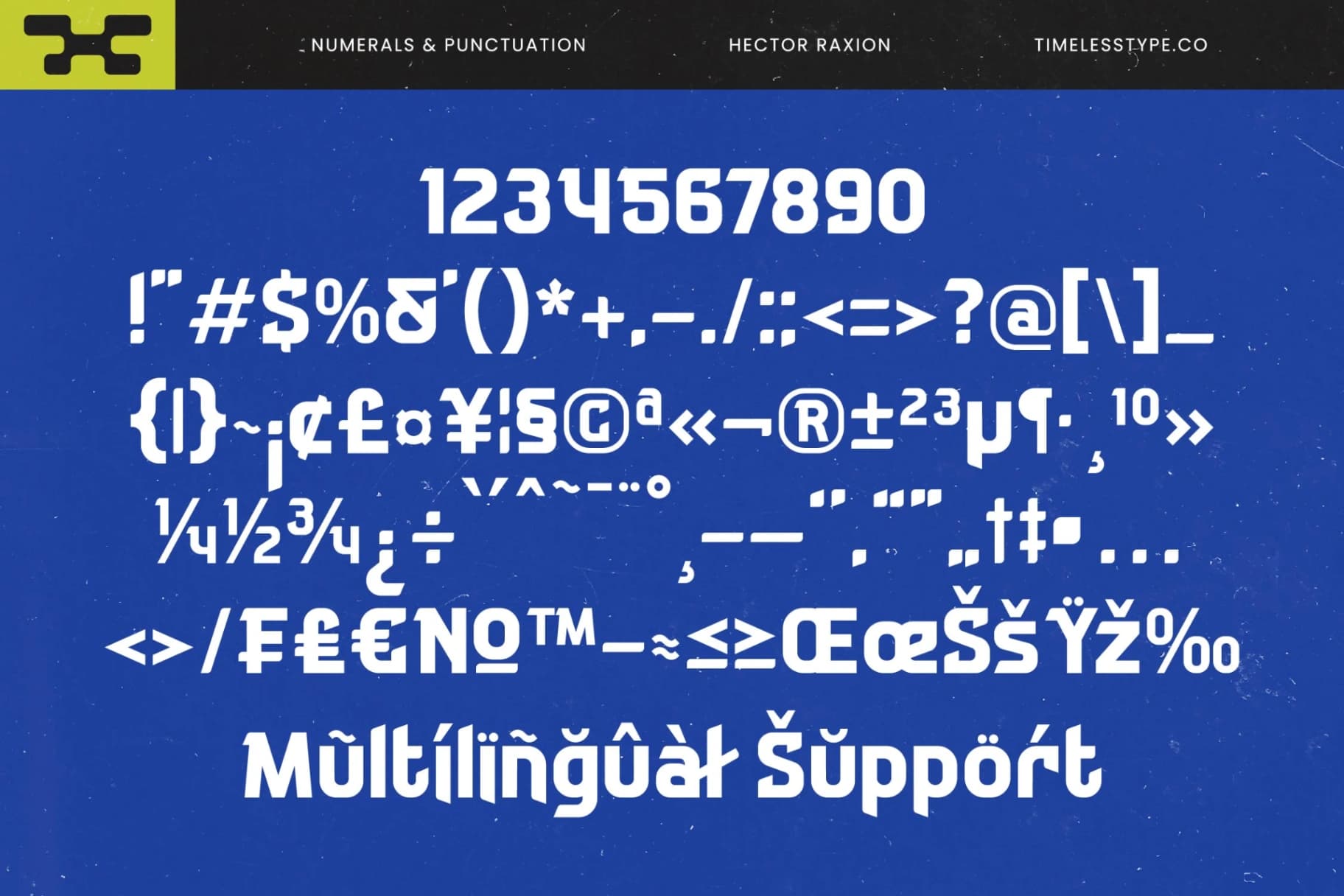 Preview 17 for Hector Raxion - Futuristic Sporty Font