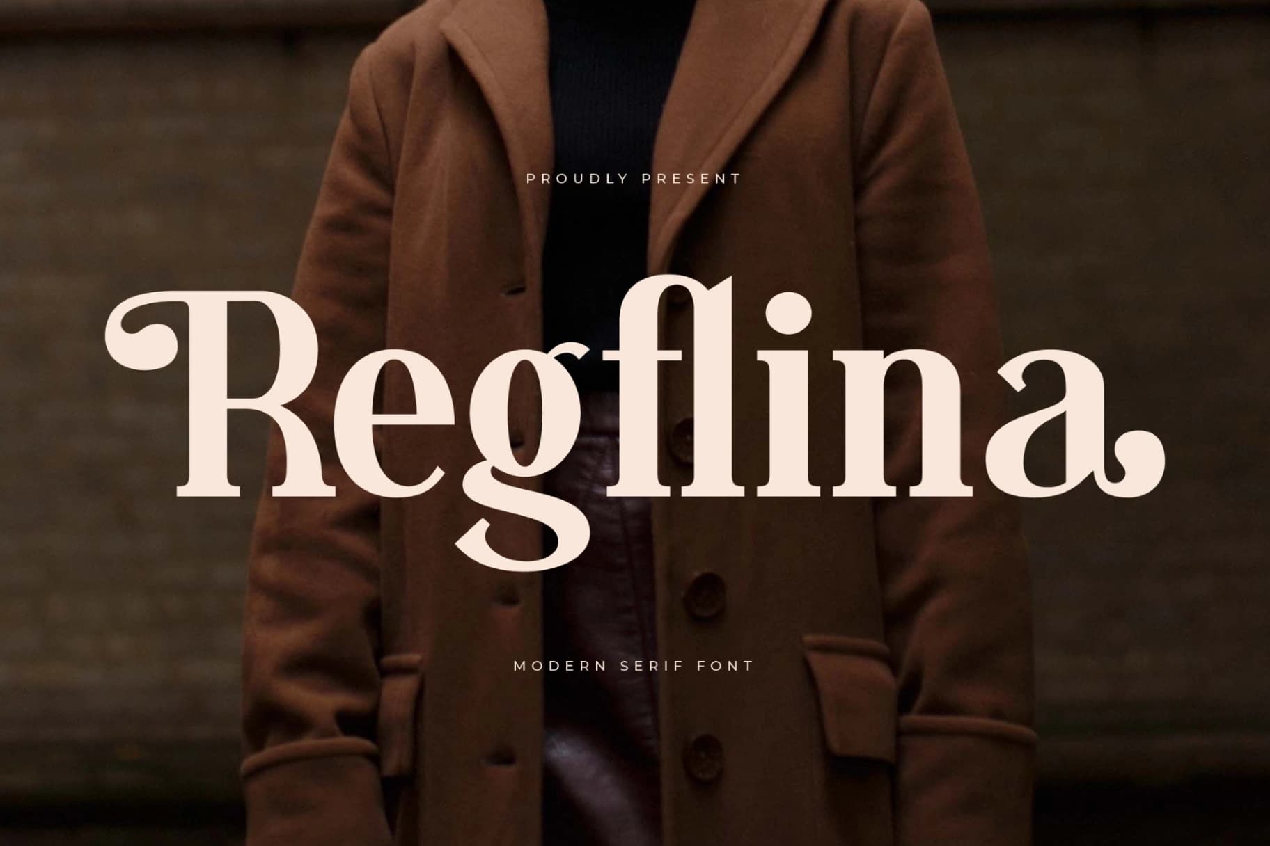 Preview of Regflina – Modern Serif Font font