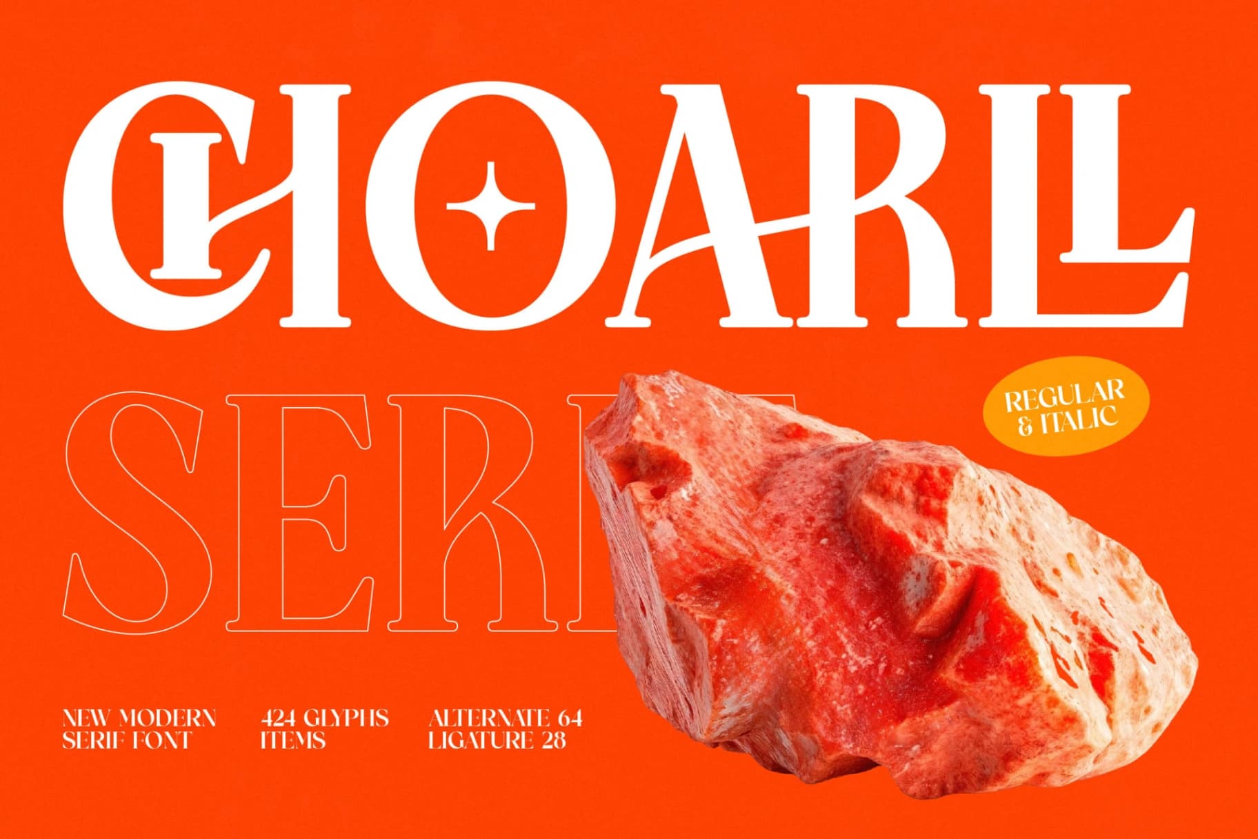 Preview of Choarll - New Modern Serif Font font