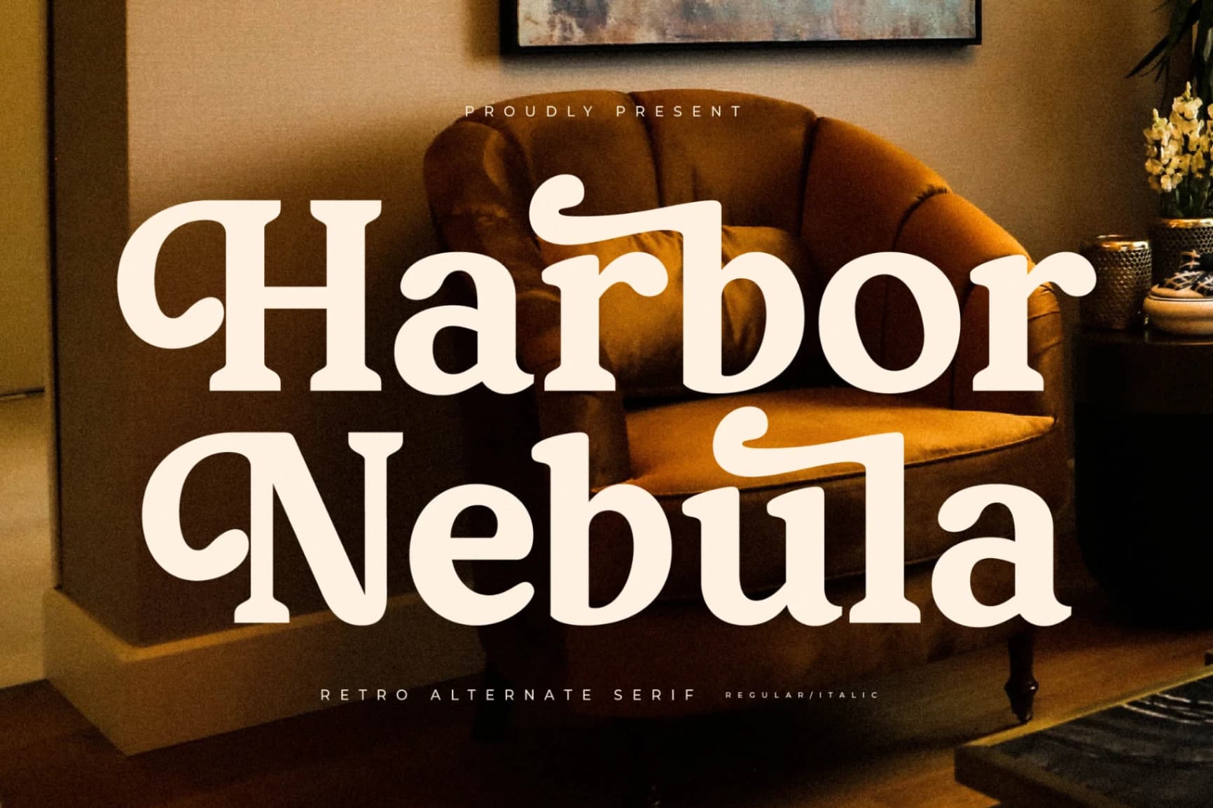 Preview of Harbor Nebula – Retro Alternate Serif font