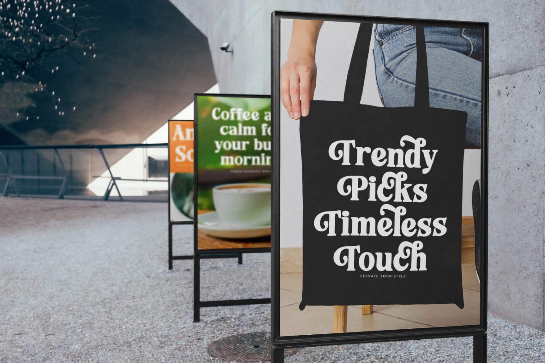 Preview 2 for Rolling Basket - Modern Serif Font