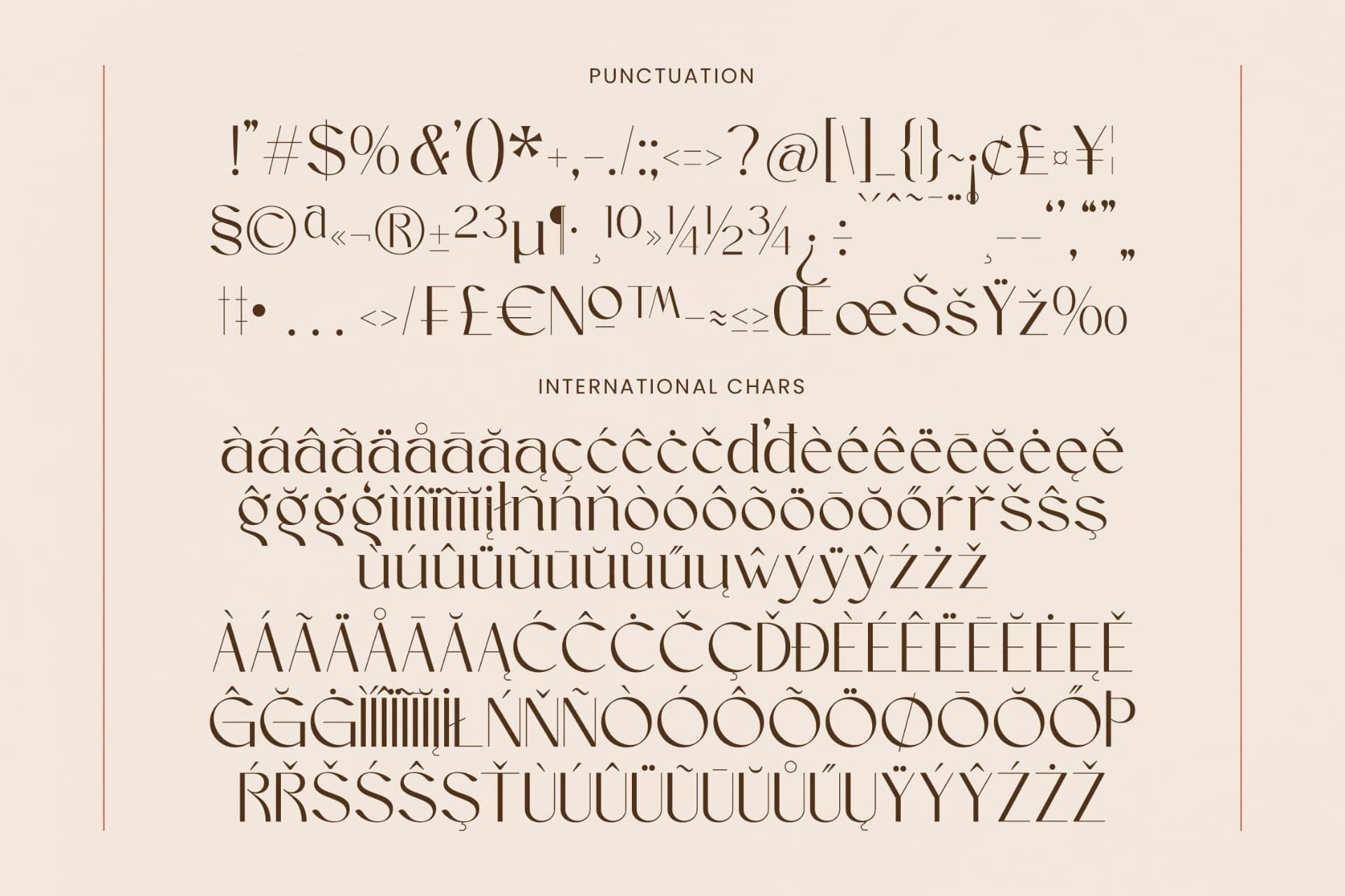 Preview 18 for Sagira Blush - Elegant Thin Sans Serif Font