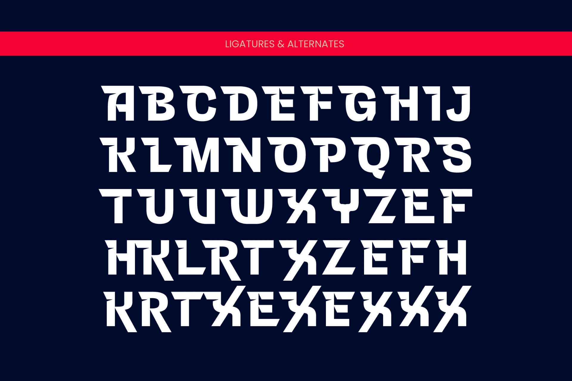 Preview 18 for Noxide - Futuristic Display Font