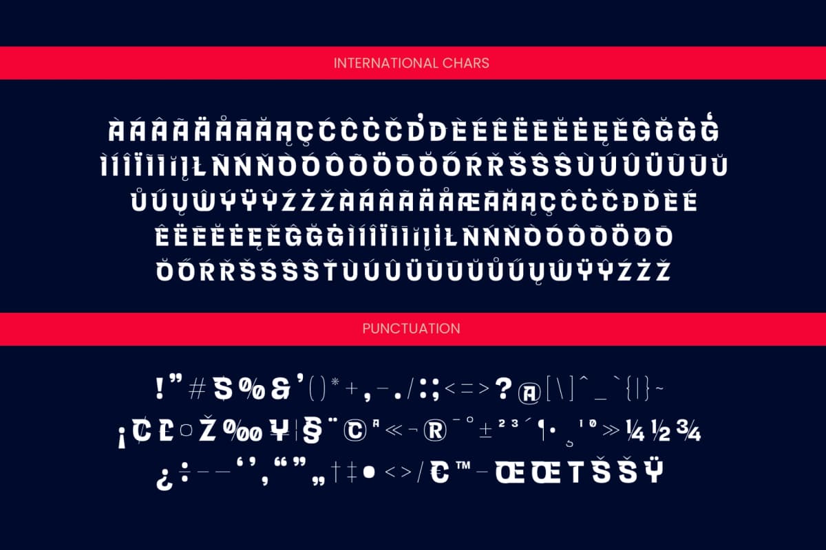 Noxide - Futuristic Display Font font preview 19