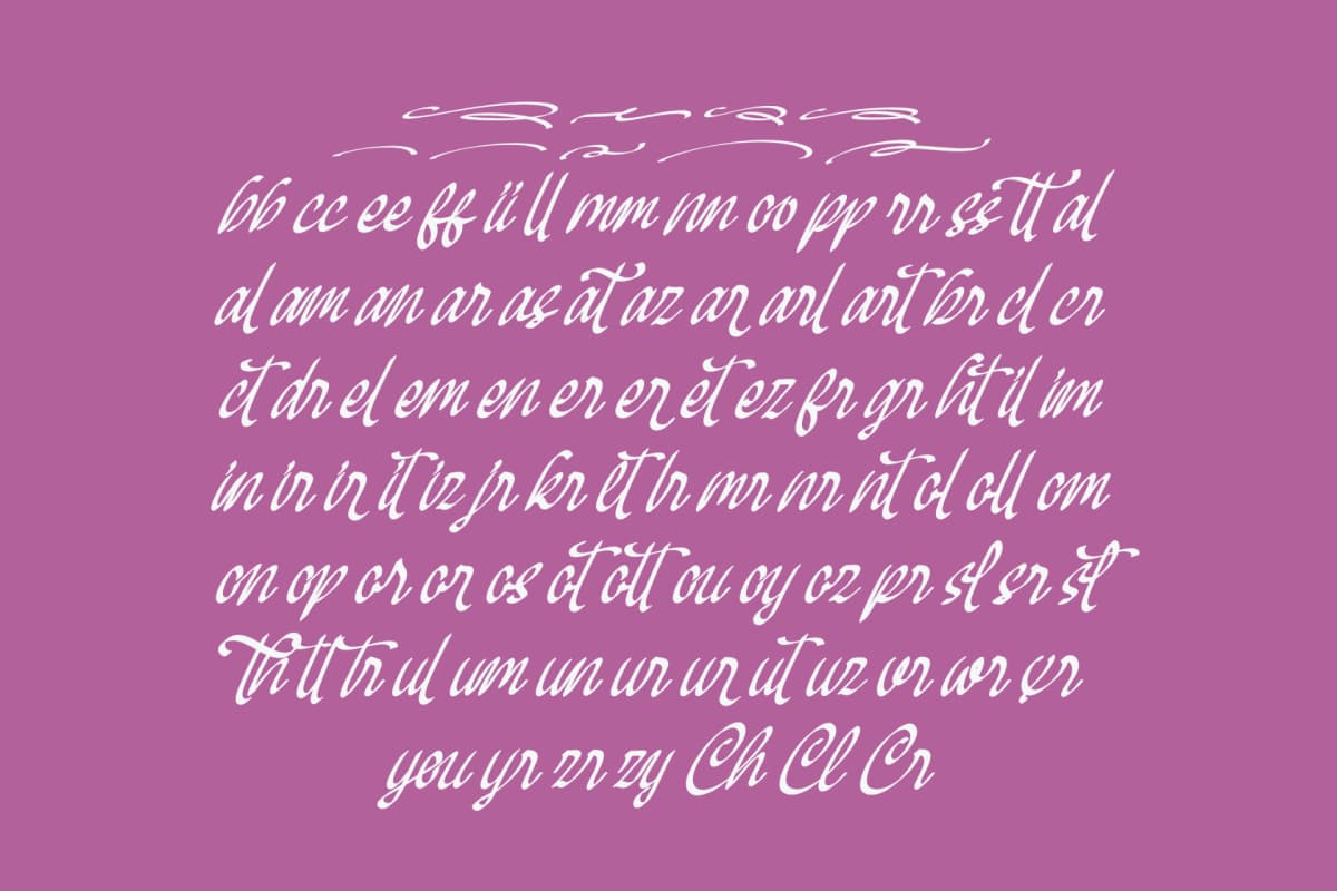 Mendyora – Bold Calligraphy Font font preview 10