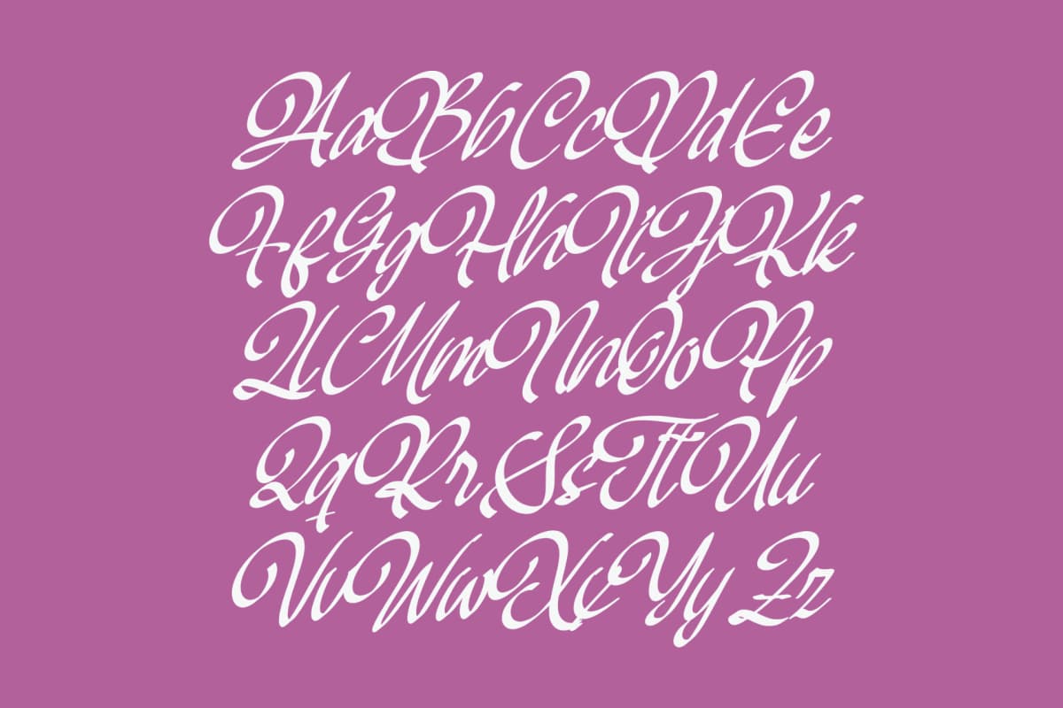Mendyora – Bold Calligraphy Font font preview 14