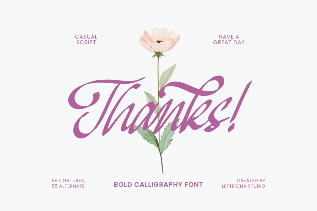 Mendyora – Bold Calligraphy Font font preview 15