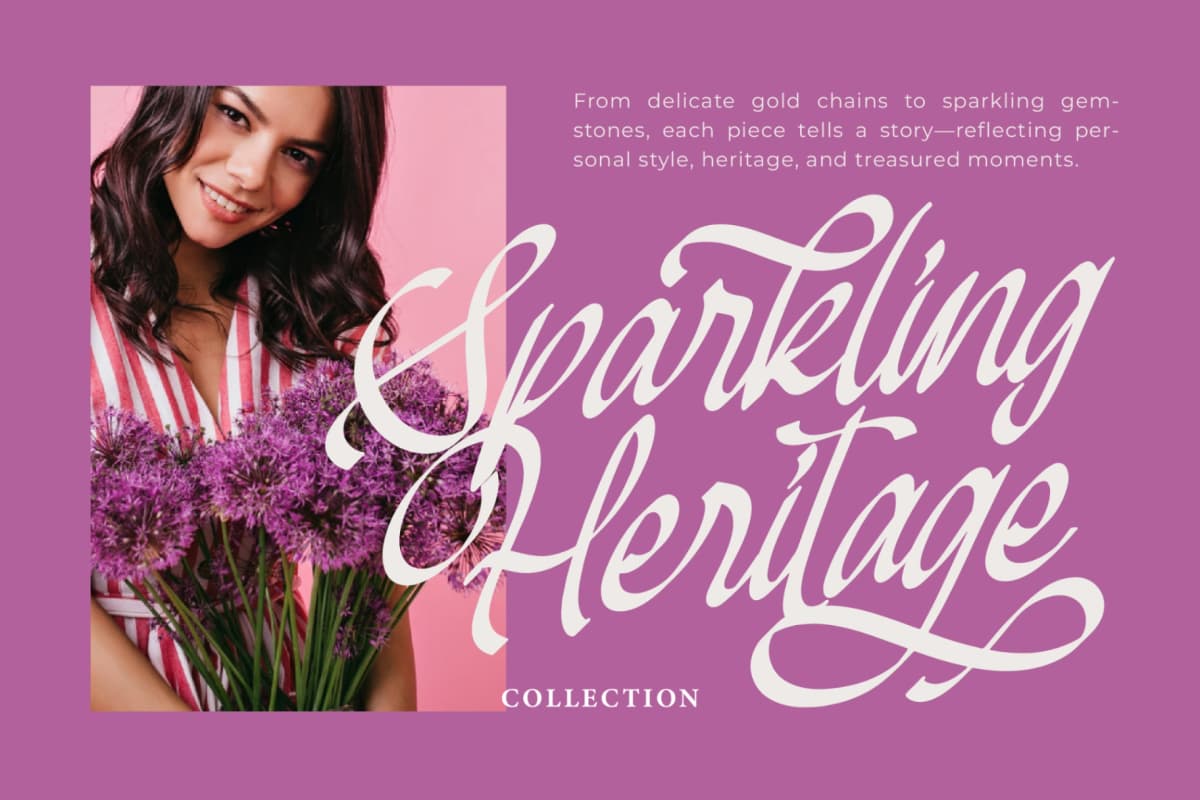 Mendyora – Bold Calligraphy Font font preview 6
