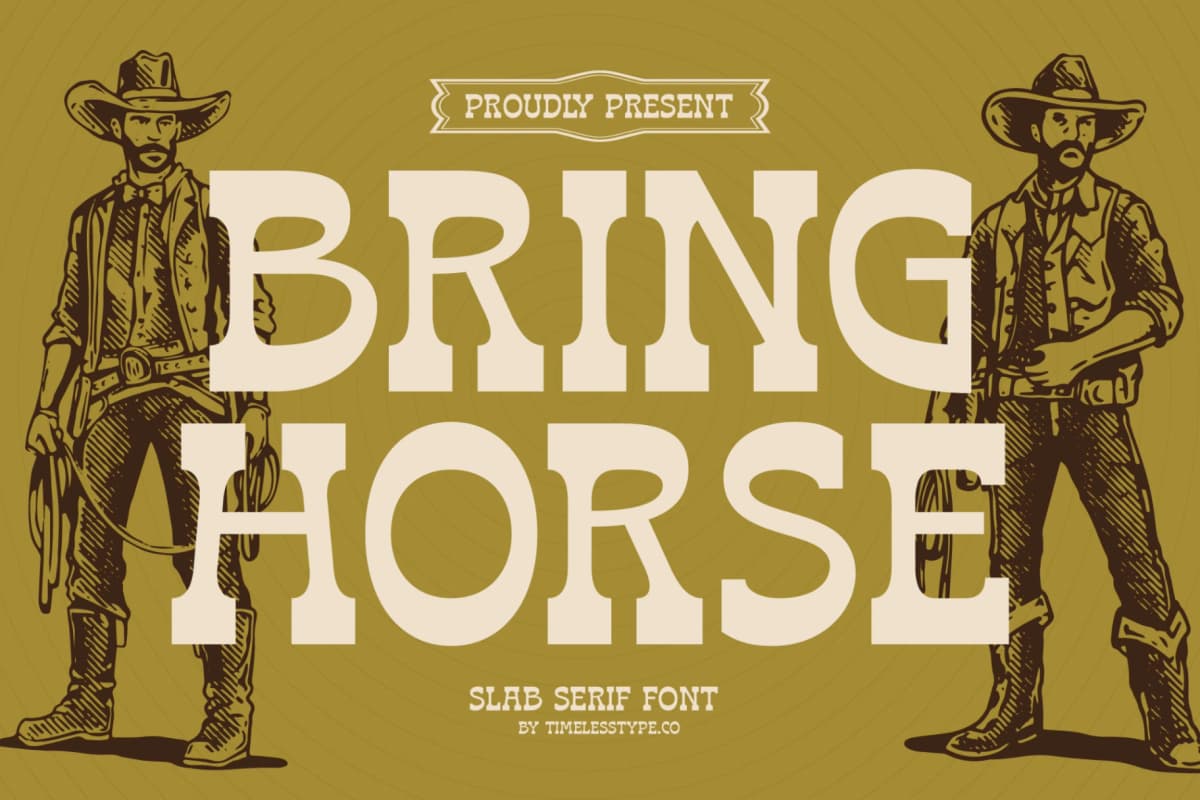 Bring Horse - Slab Serif Font font preview 1