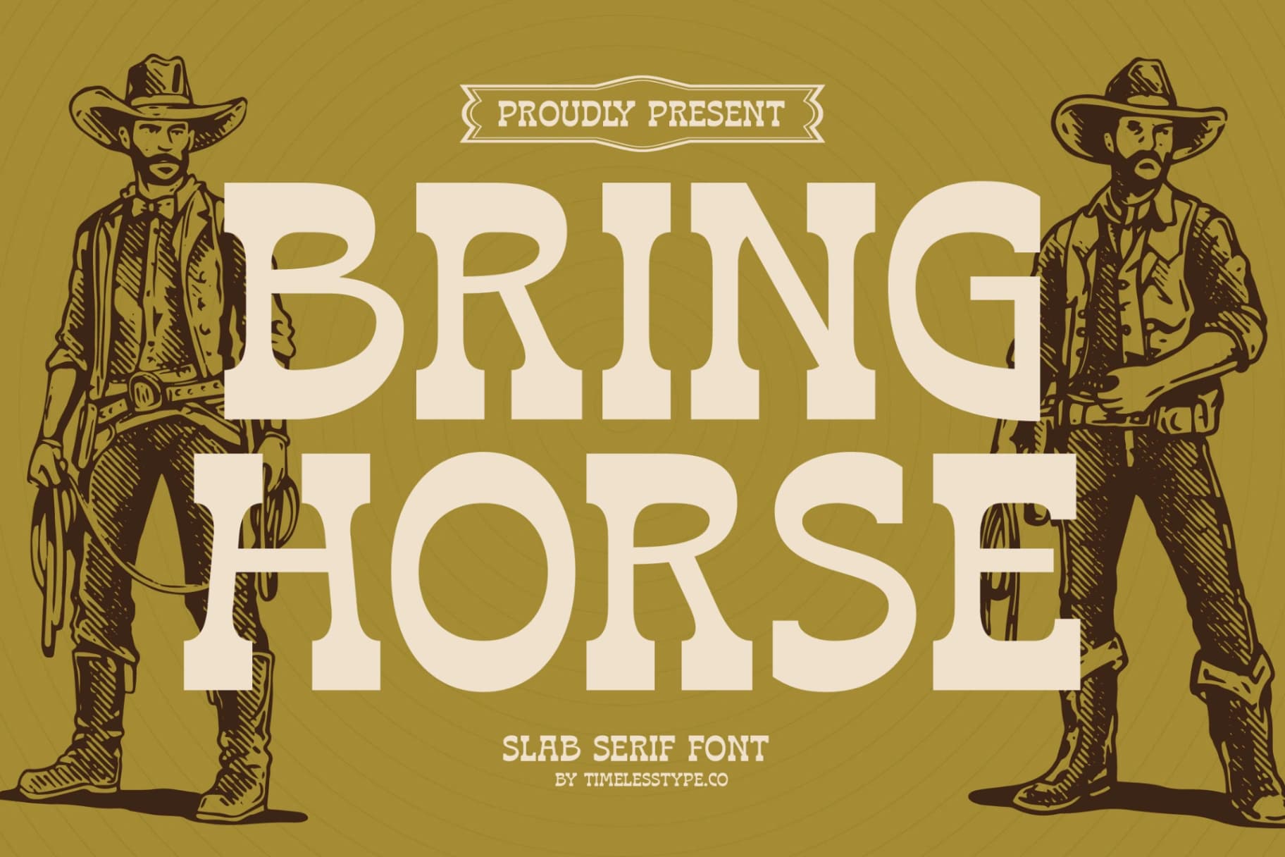 Preview of Bring Horse - Slab Serif Font font