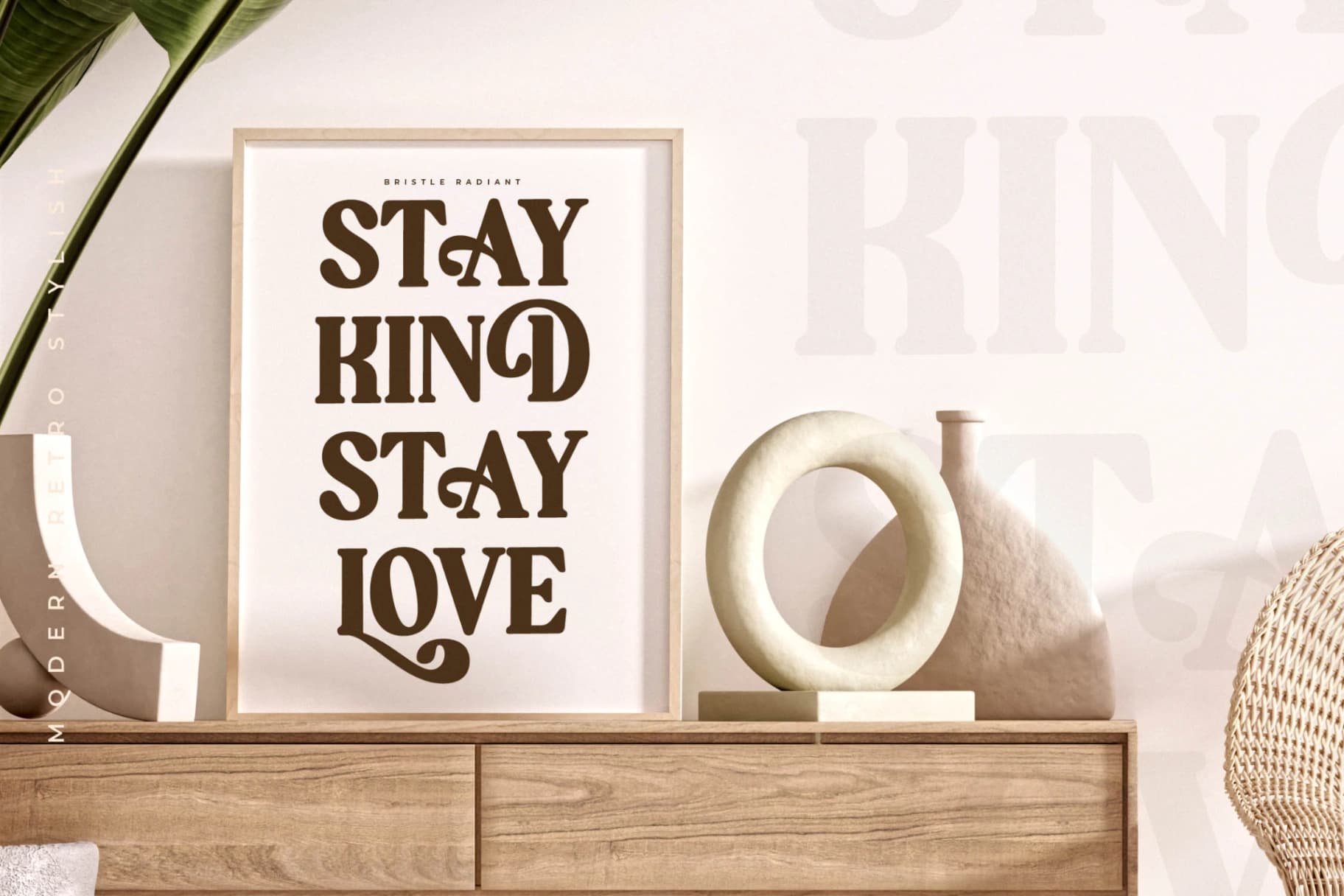 Preview 2 for Bristle Radiant - Modern Retro Stylish