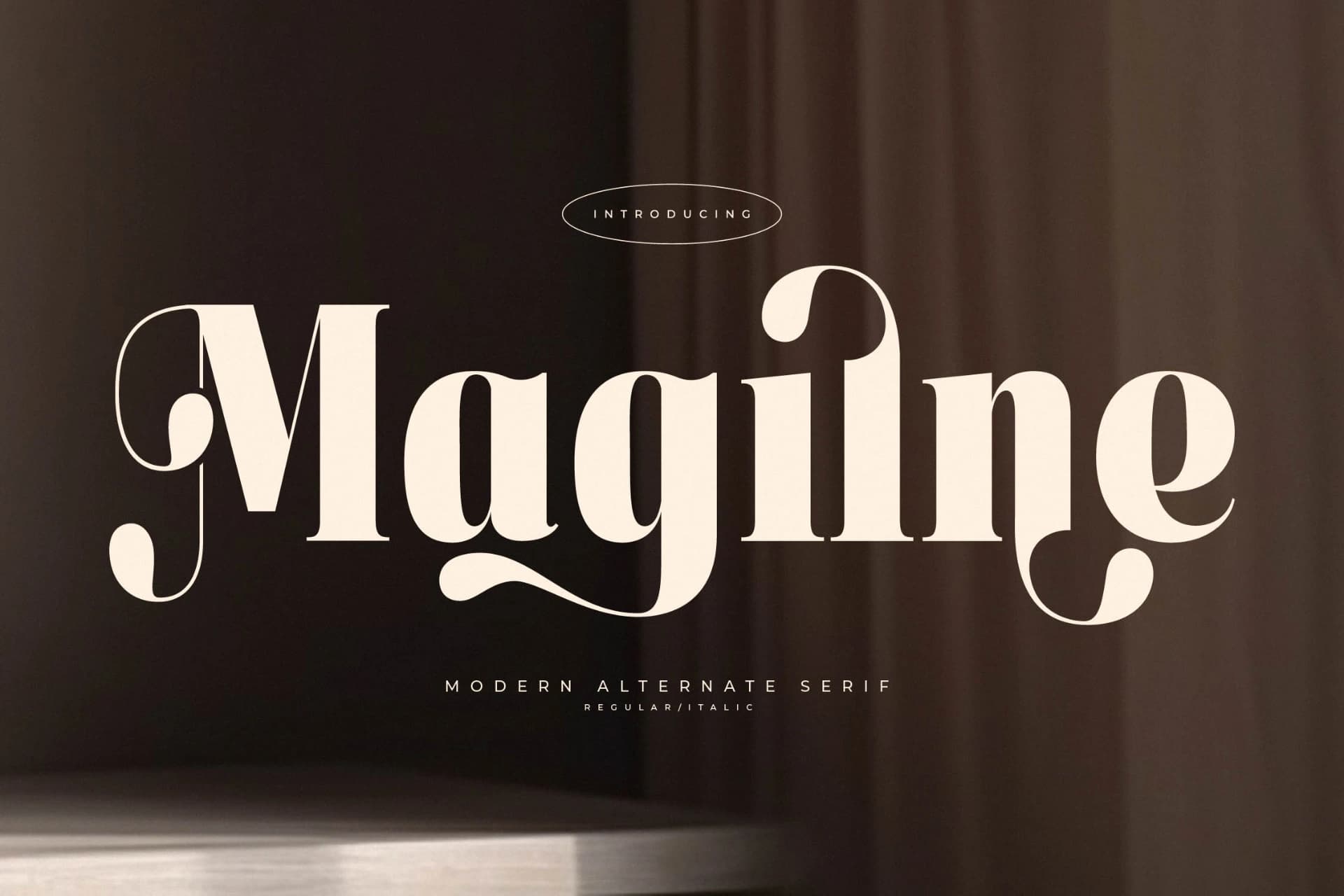 Preview of Magilne - Modern Alternate Serif font