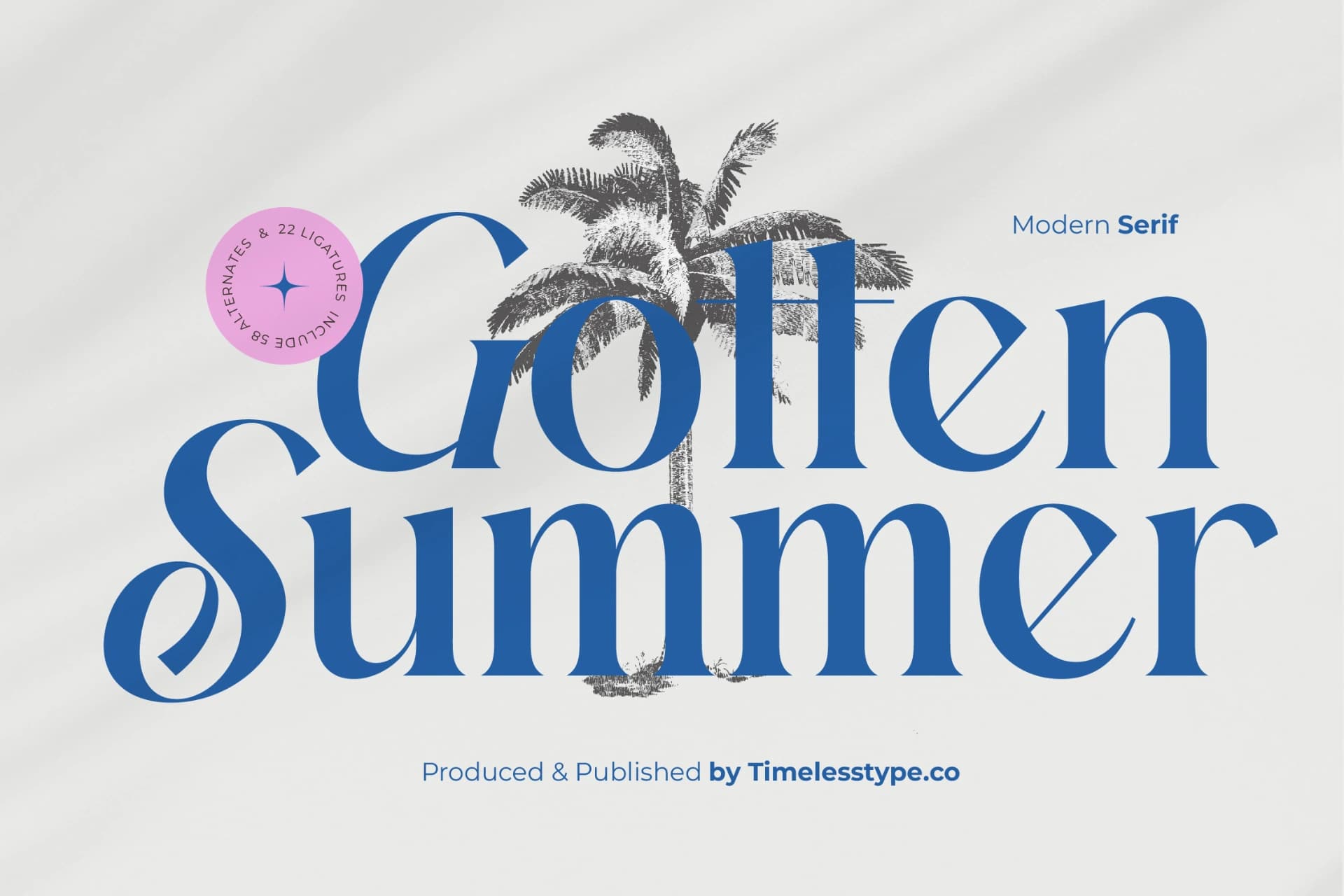 Preview of Gotten Summer - Modern Serif Font font
