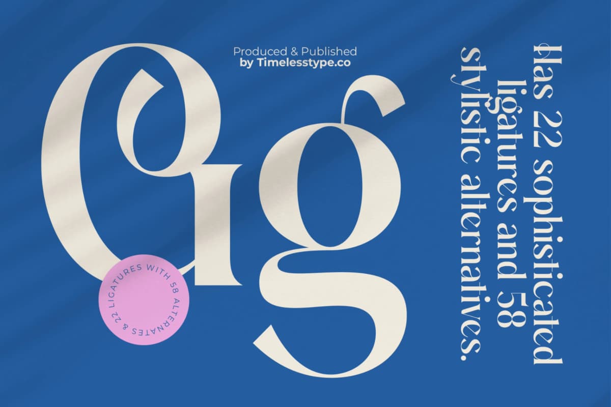 Gotten Summer - Modern Serif Font font preview 13