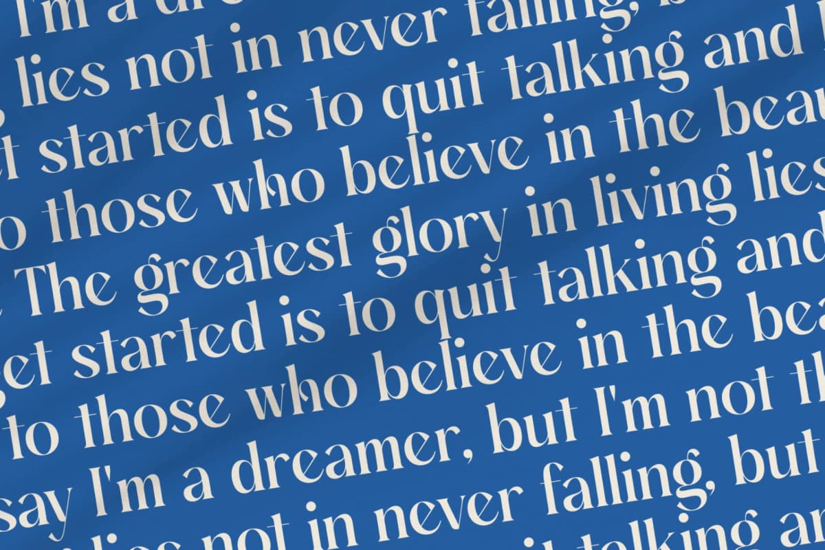 Gotten Summer - Modern Serif Font font preview 17
