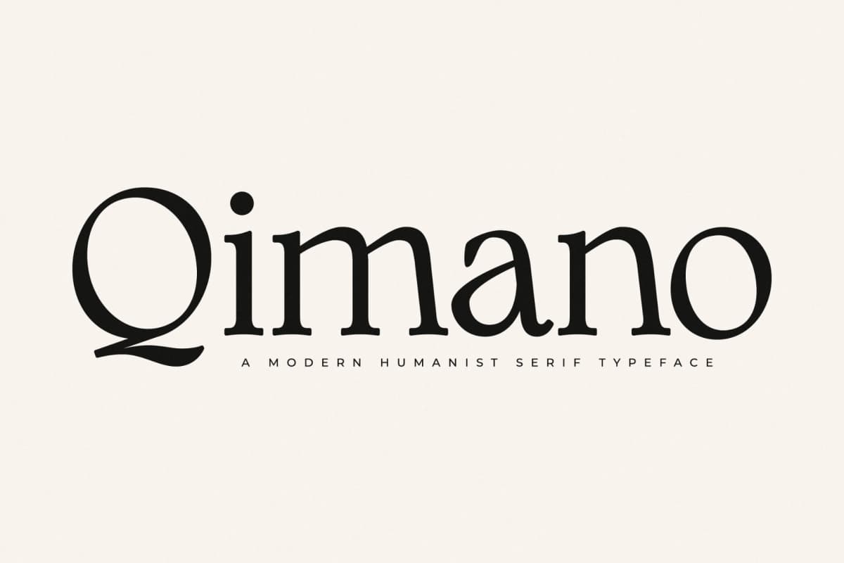Preview of Qimano – Modern Humanist Serif font