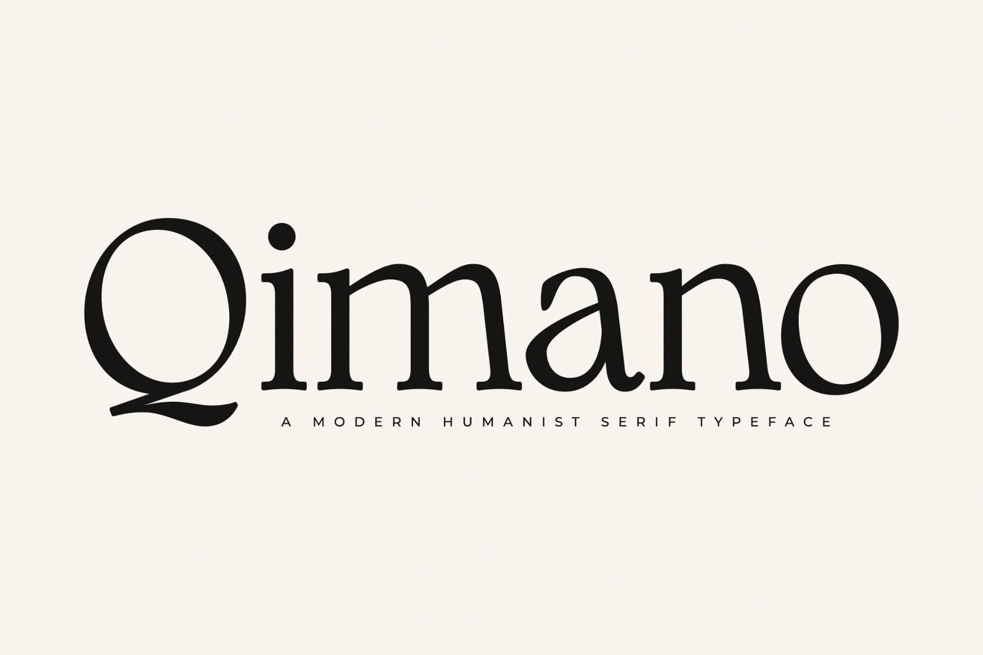 Preview of Qimano – Modern Humanist Serif font