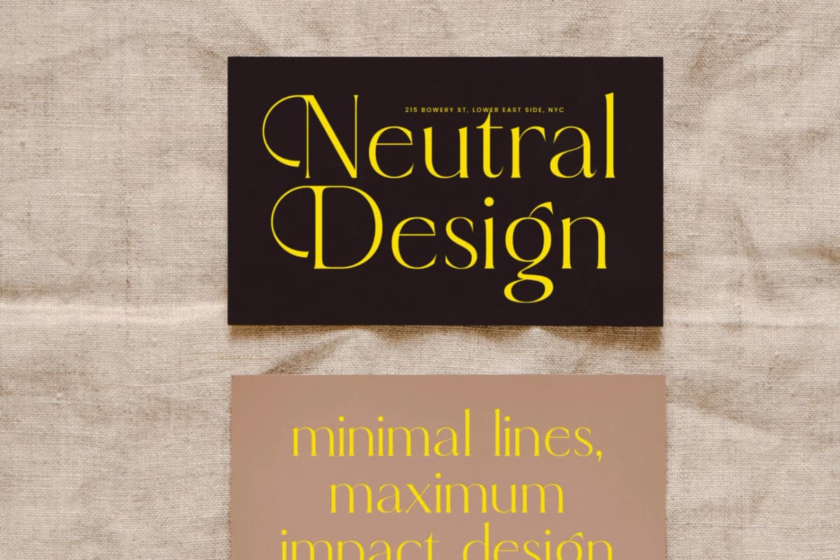 Qignals - Modern Serif Font font preview 5