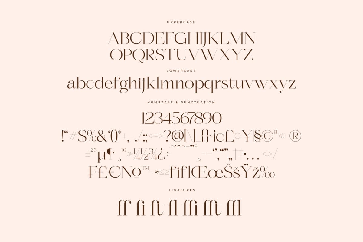 Berloja Satfline – Modern Serif Font font preview 13