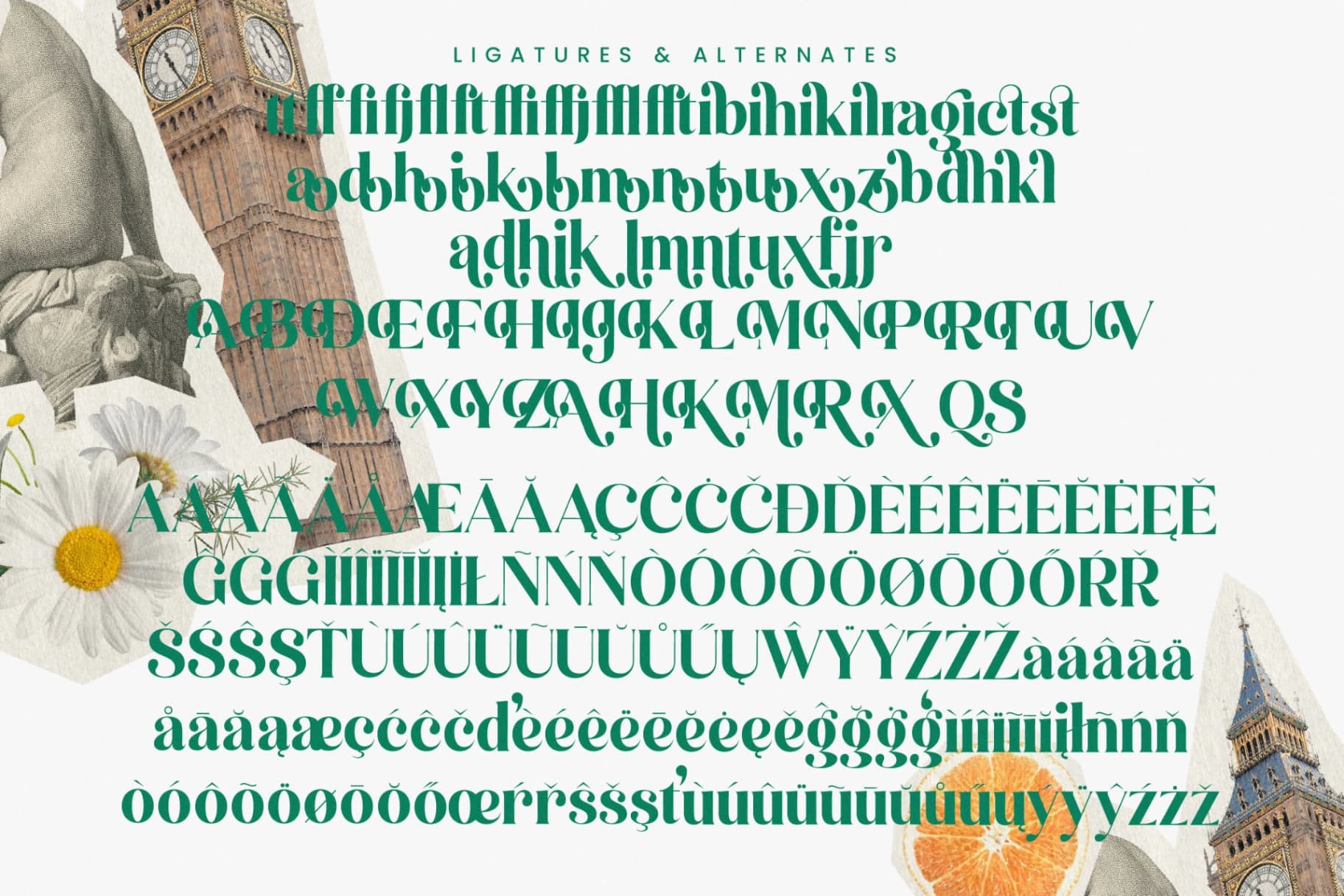 Preview 19 for Kinsley Angels - New Modern Alternate Serif Font