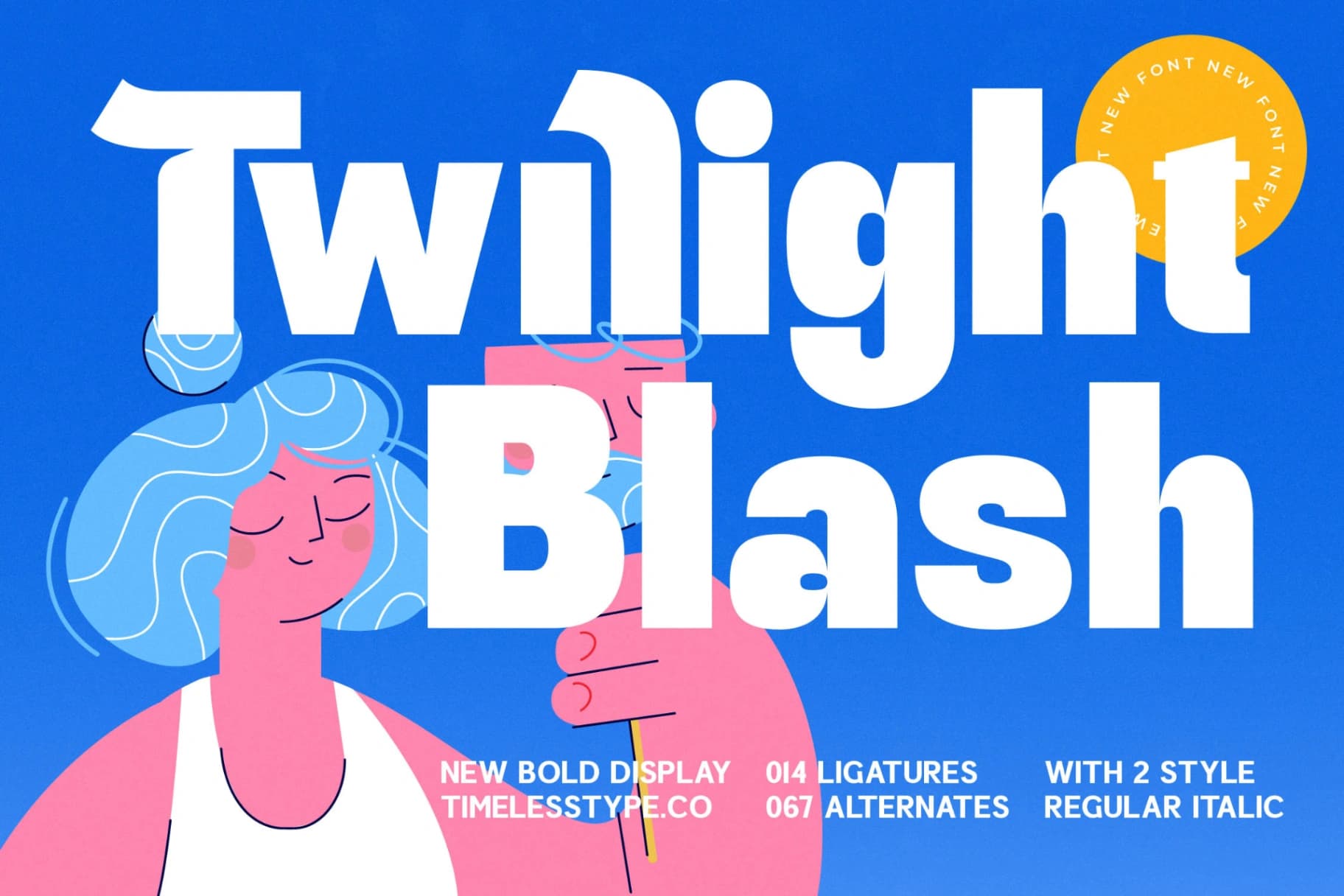 Preview of Twilight Blash - New Bold Display Font font