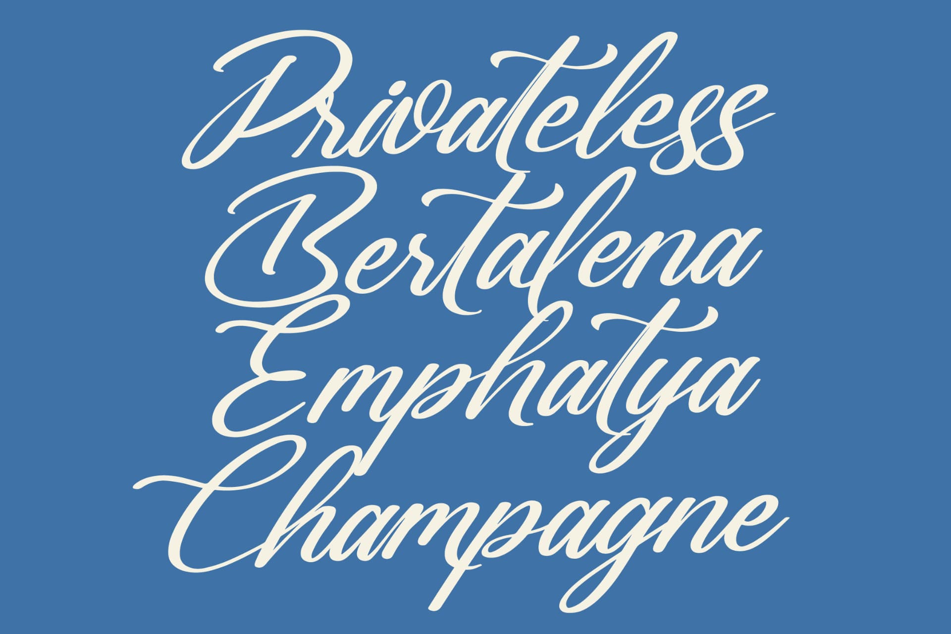 Preview 14 for Gartenya Calligraph - Modern Calligraphy Font