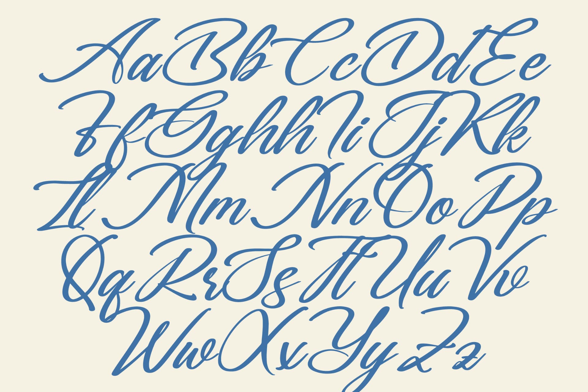 Preview 13 for Gartenya Calligraph - Modern Calligraphy Font