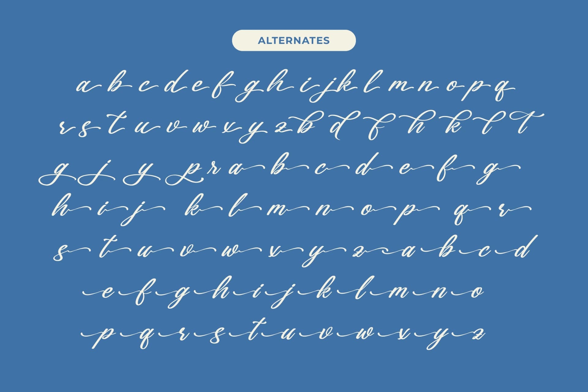 Preview 16 for Gartenya Calligraph - Modern Calligraphy Font