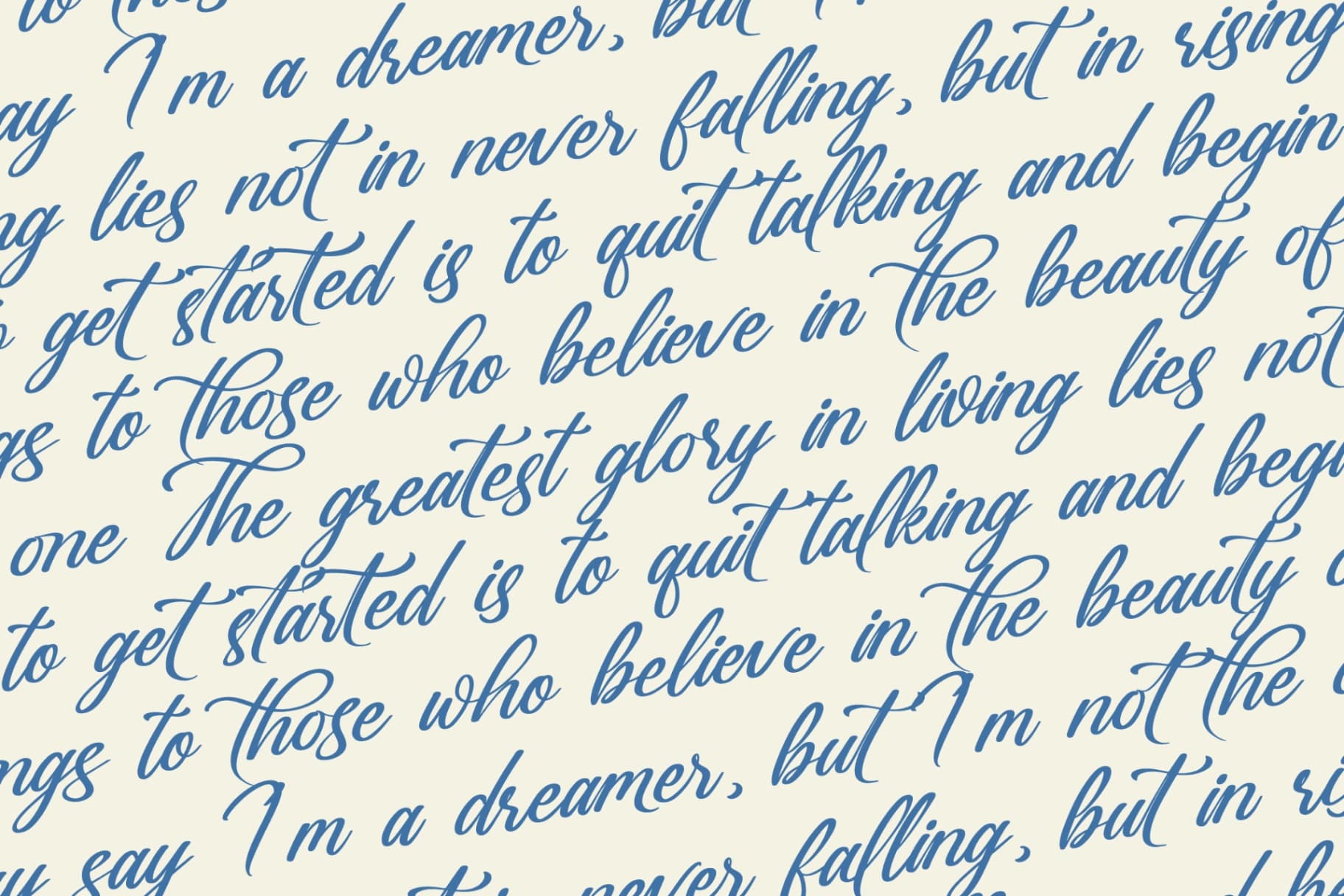 Preview 17 for Gartenya Calligraph - Modern Calligraphy Font