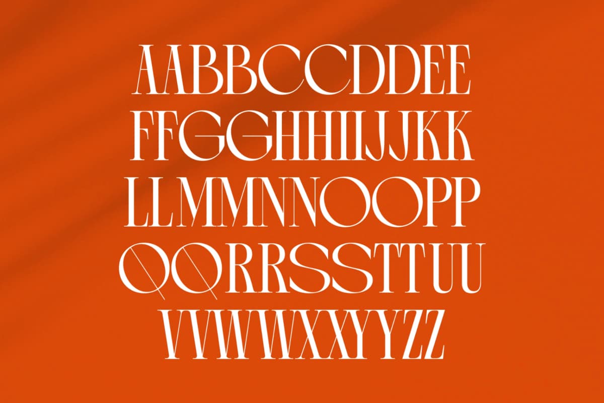 Arganica Brannds - Stylish Display Serif Font font preview 15