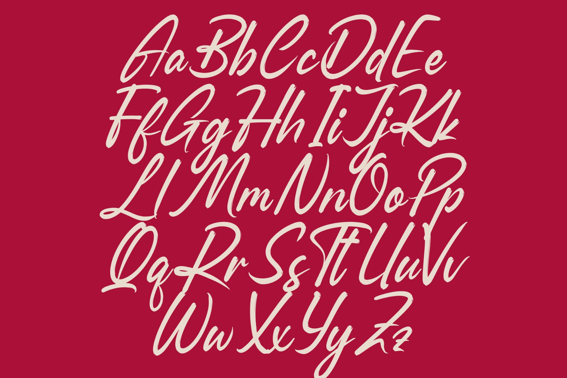 Preview 14 for Smoothy Routines - Modern Brush Font
