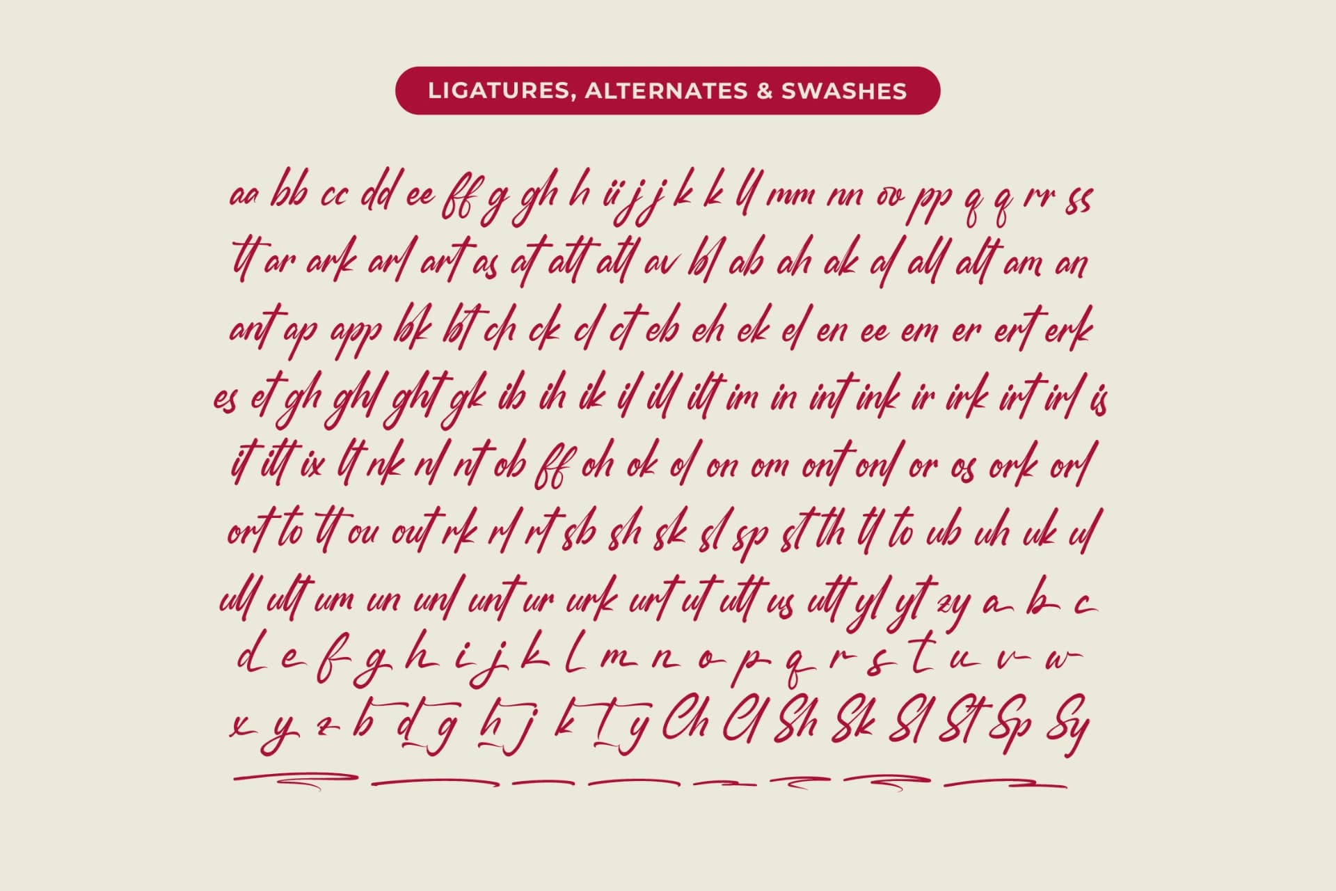 Preview 19 for Smoothy Routines - Modern Brush Font