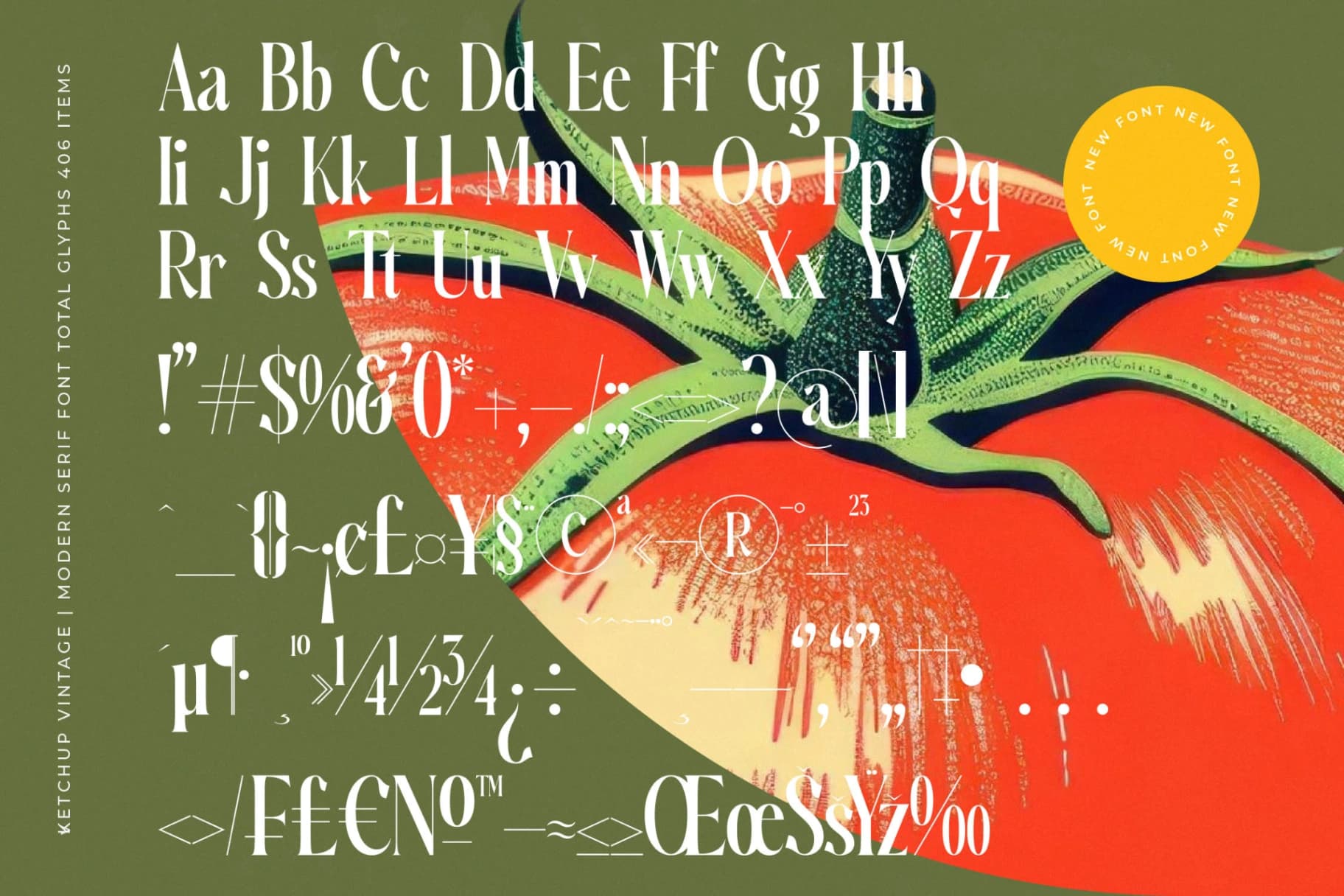 Preview 19 for Ketchup Vintage - Modern Serif Font