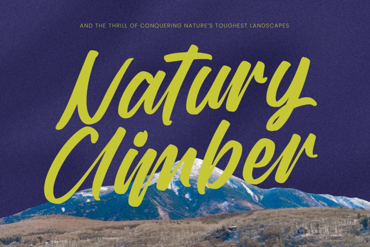 Theglory Skemaro - Bold Handwritten Font font preview 3
