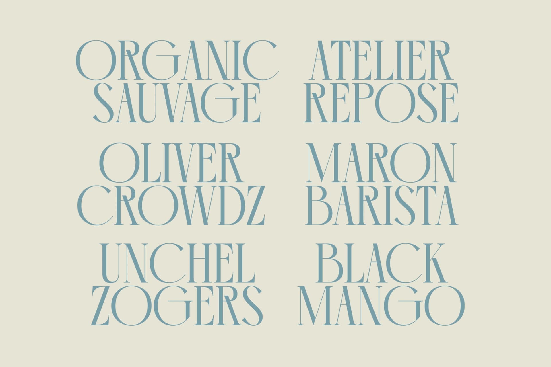 Preview 8 for Comela Barier - Ligature Typeface Font