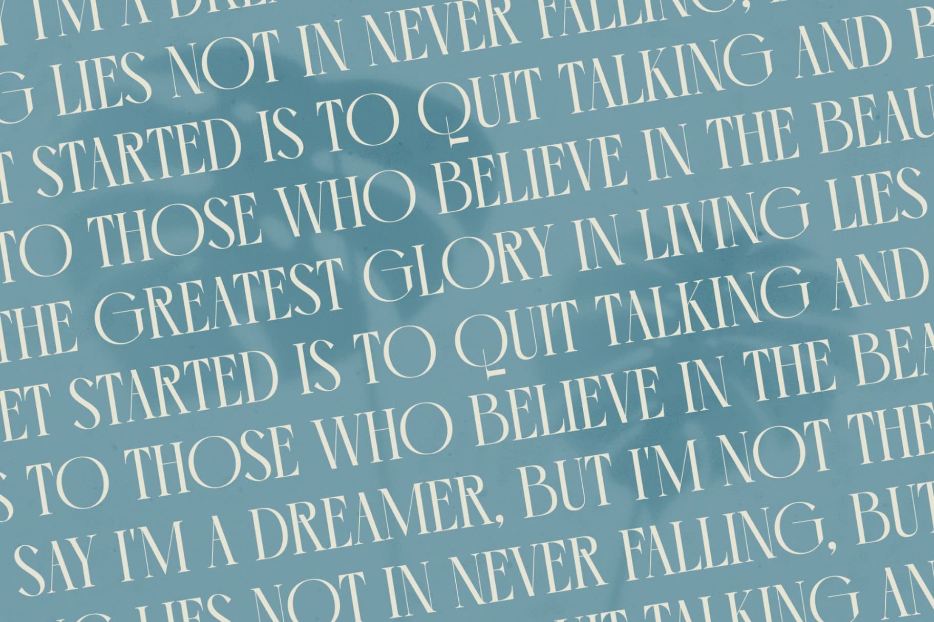 Preview 17 for Comela Barier - Ligature Typeface Font