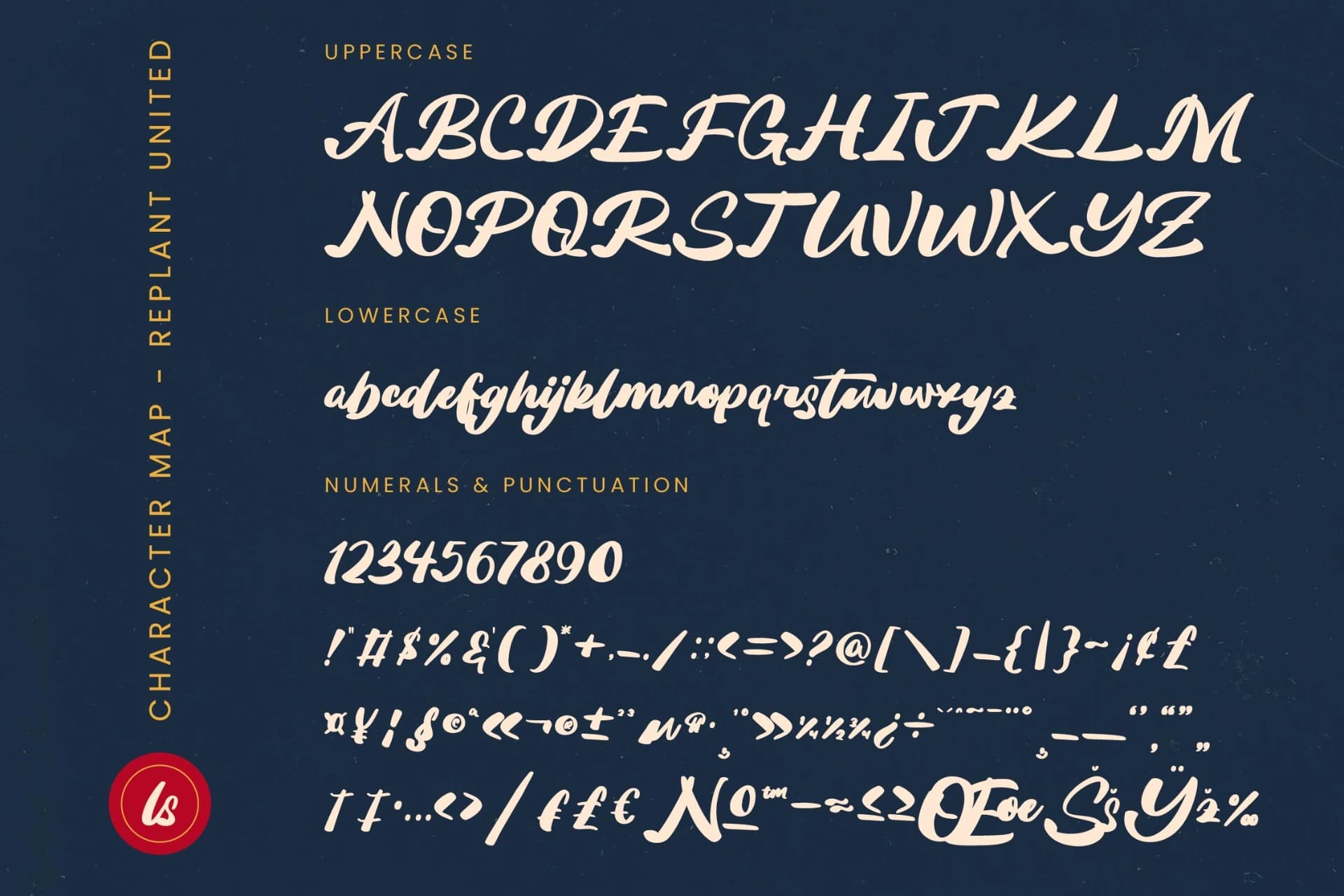 Preview 18 for Replant United - Bold Calligraphy Font