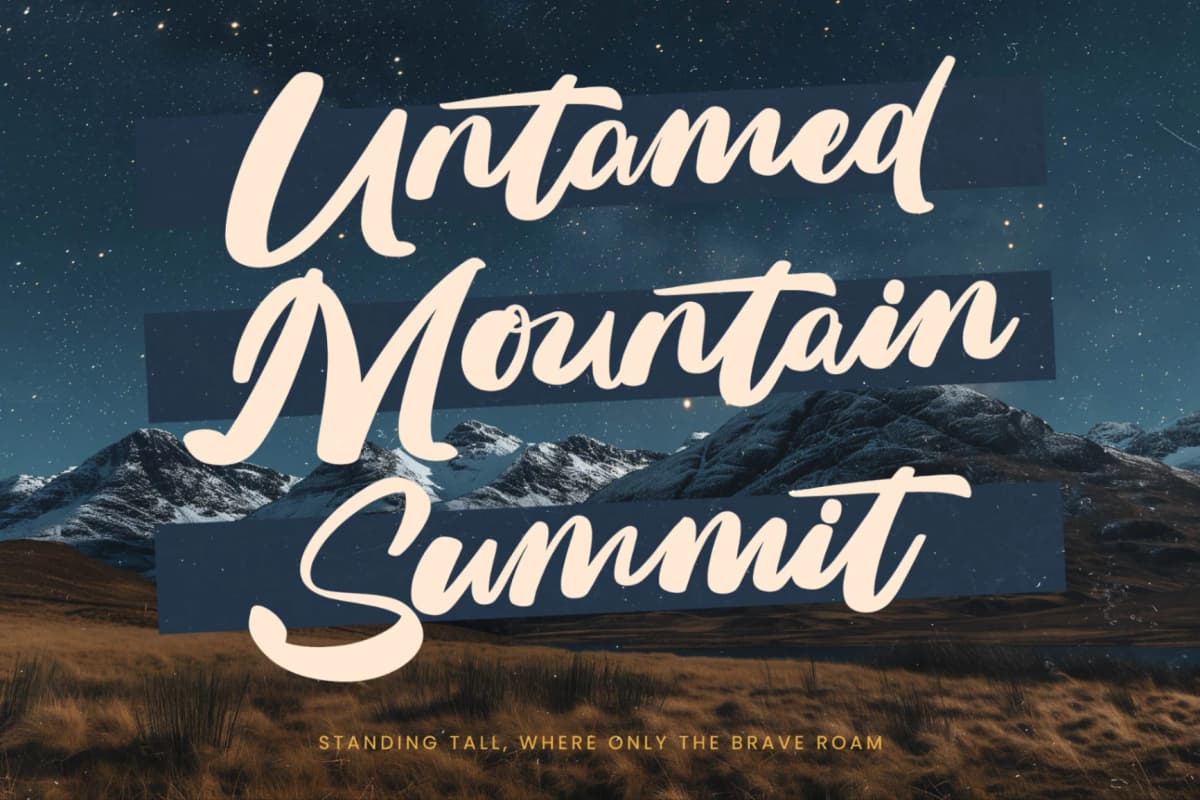Replant United - Bold Calligraphy Font font preview 13