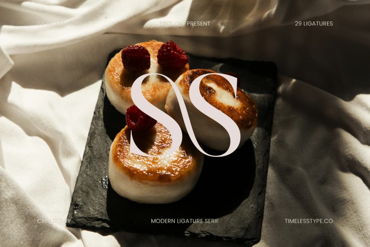 Rosse Merona - Modern Ligature Serif Font font preview 2