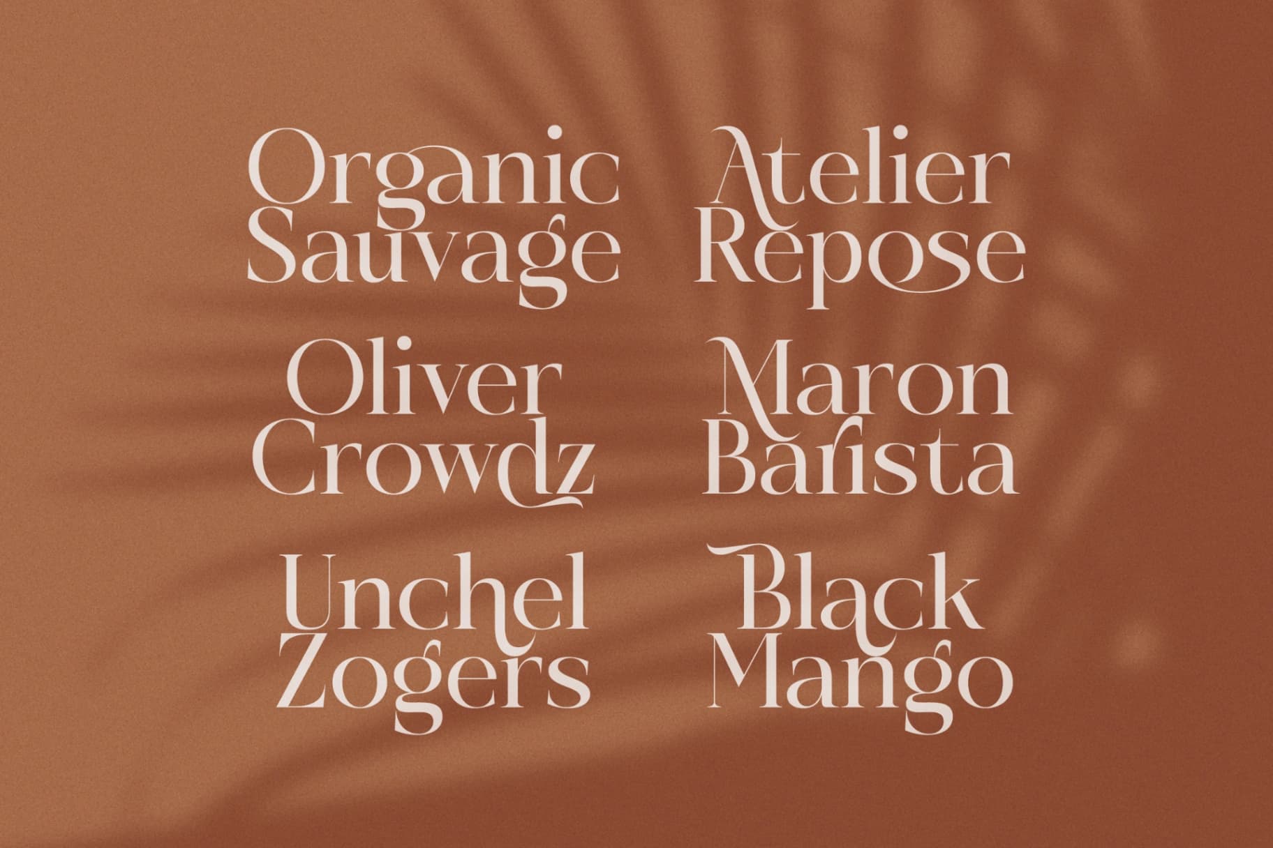 Preview 3 for Rosse Merona - Modern Ligature Serif Font