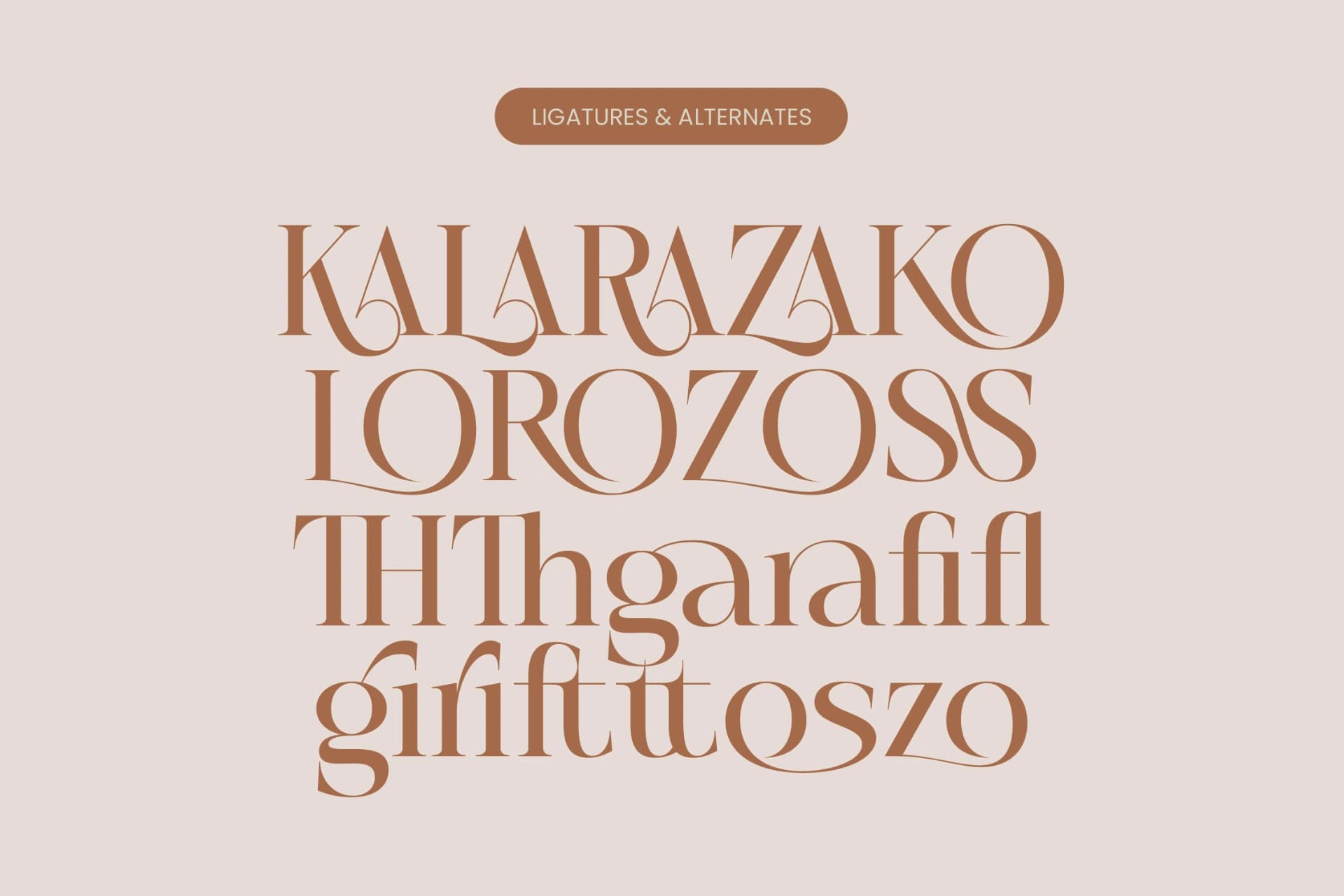 Preview 18 for Rosse Merona - Modern Ligature Serif Font