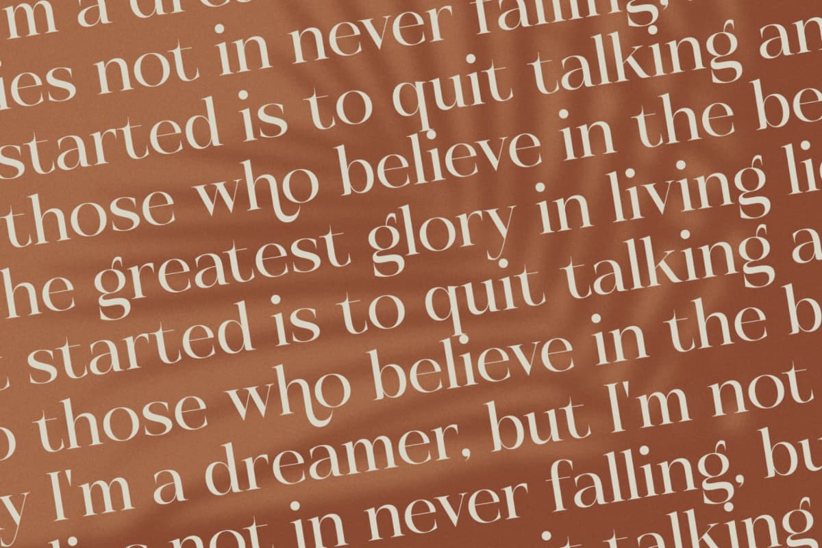 Rosse Merona - Modern Ligature Serif Font font preview 17