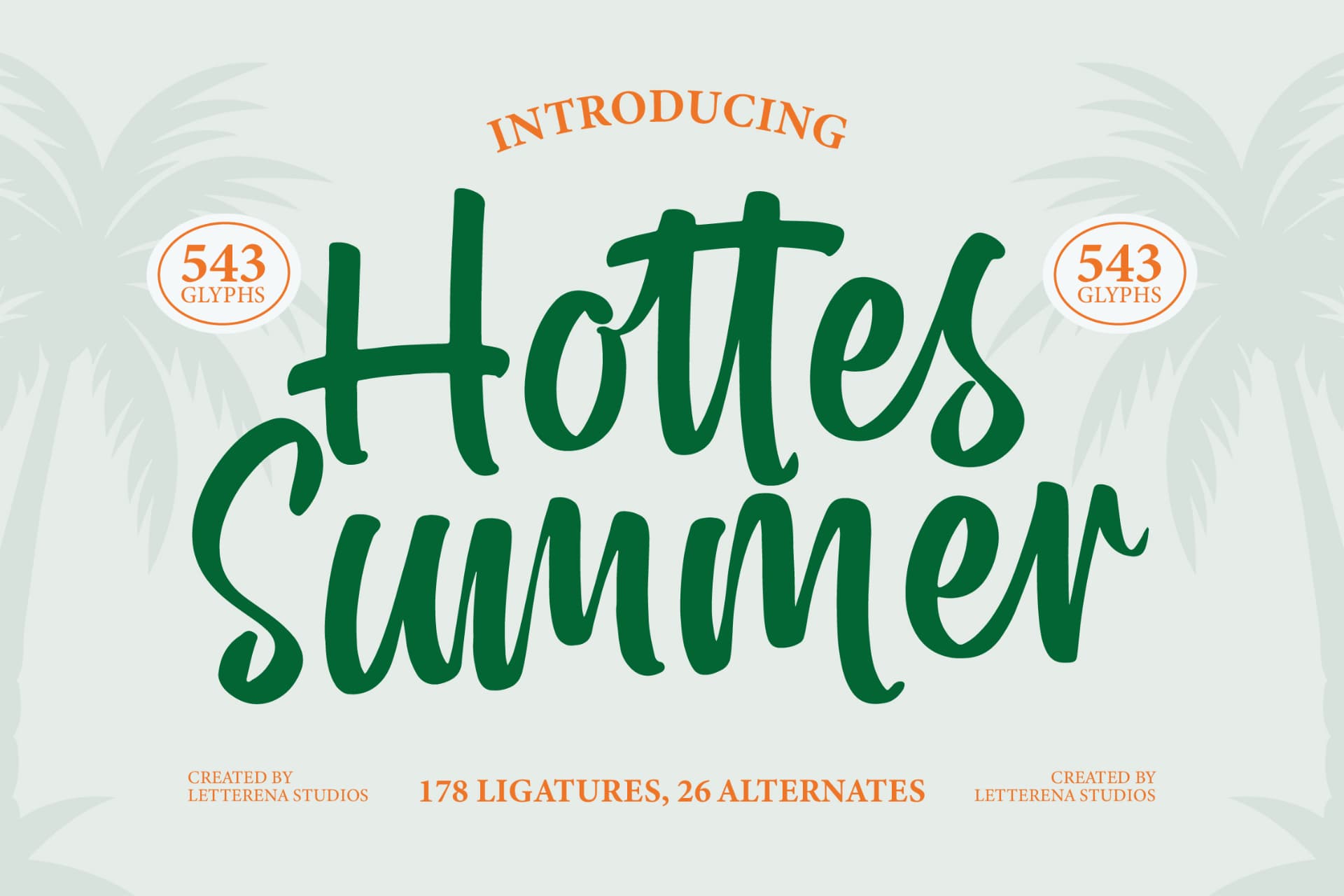 Preview of Hottes Summer – Modern Script Font font