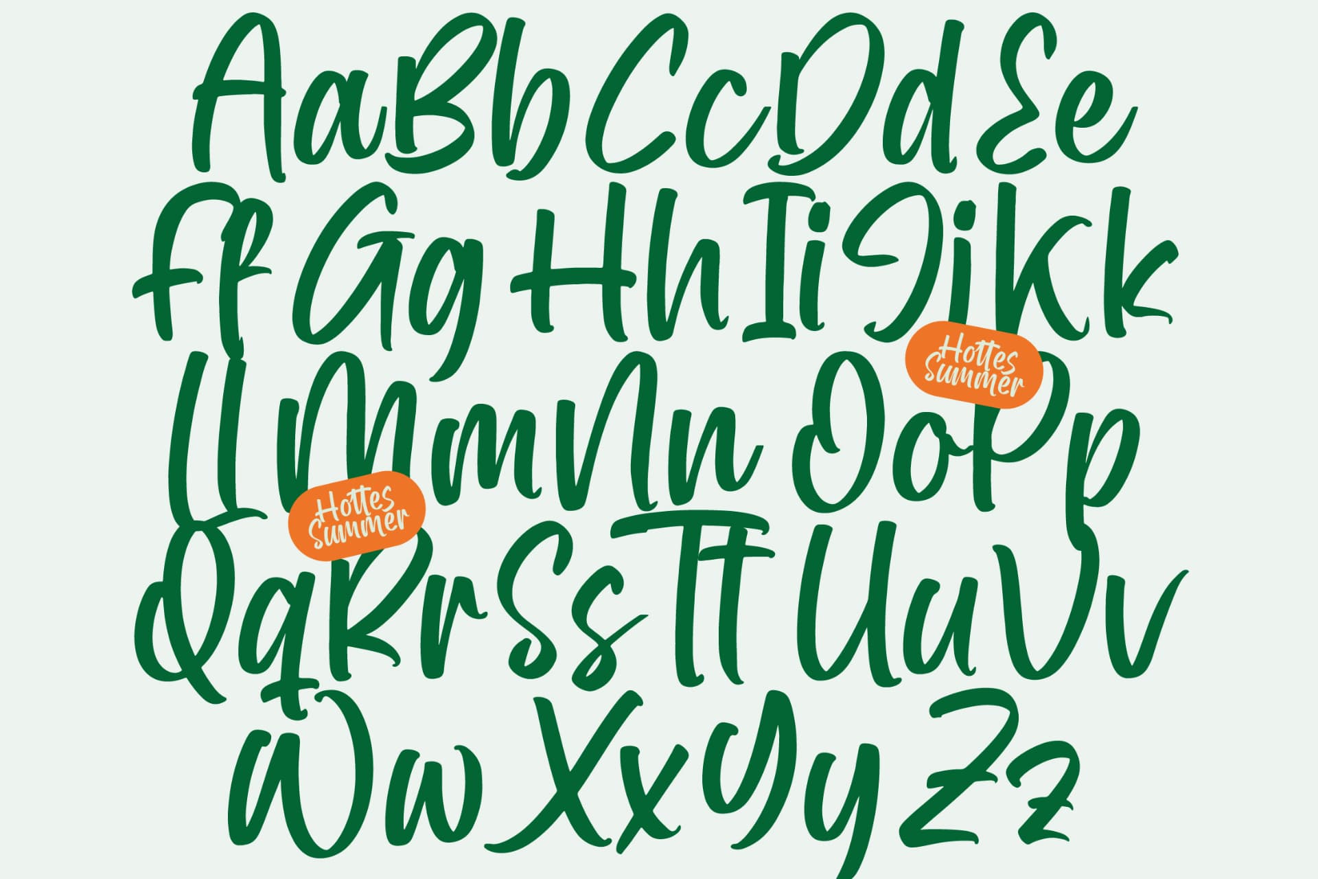 Preview 9 for Hottes Summer – Modern Script Font